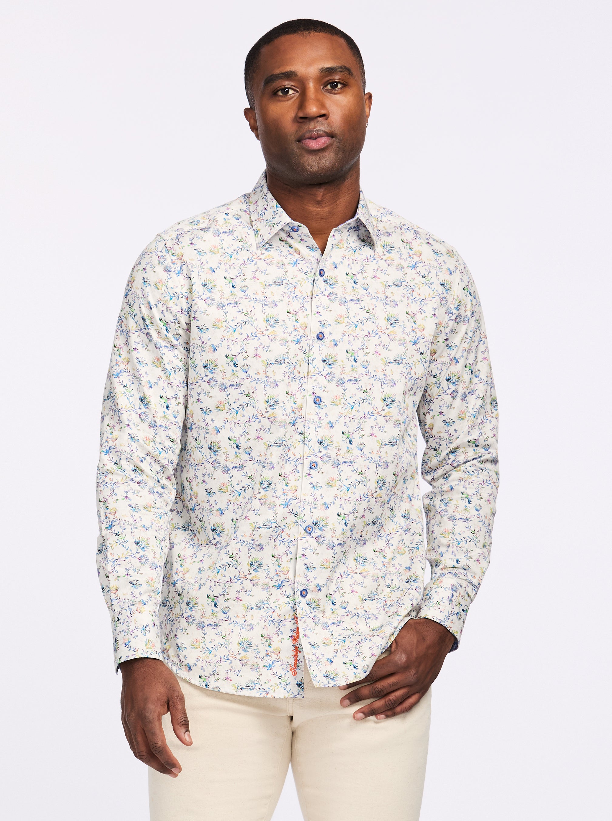 CARMO LONG SLEEVE BUTTON DOWN SHIRT