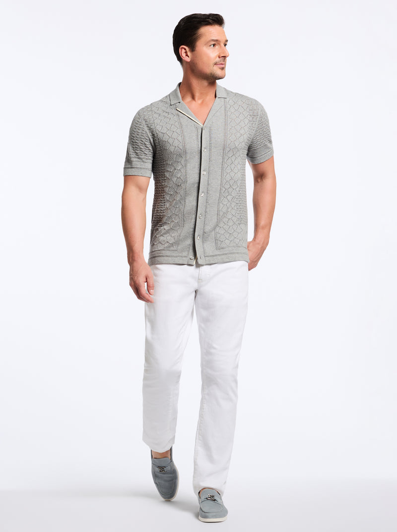 DELMAR SHORT SLEEVE SWEATER