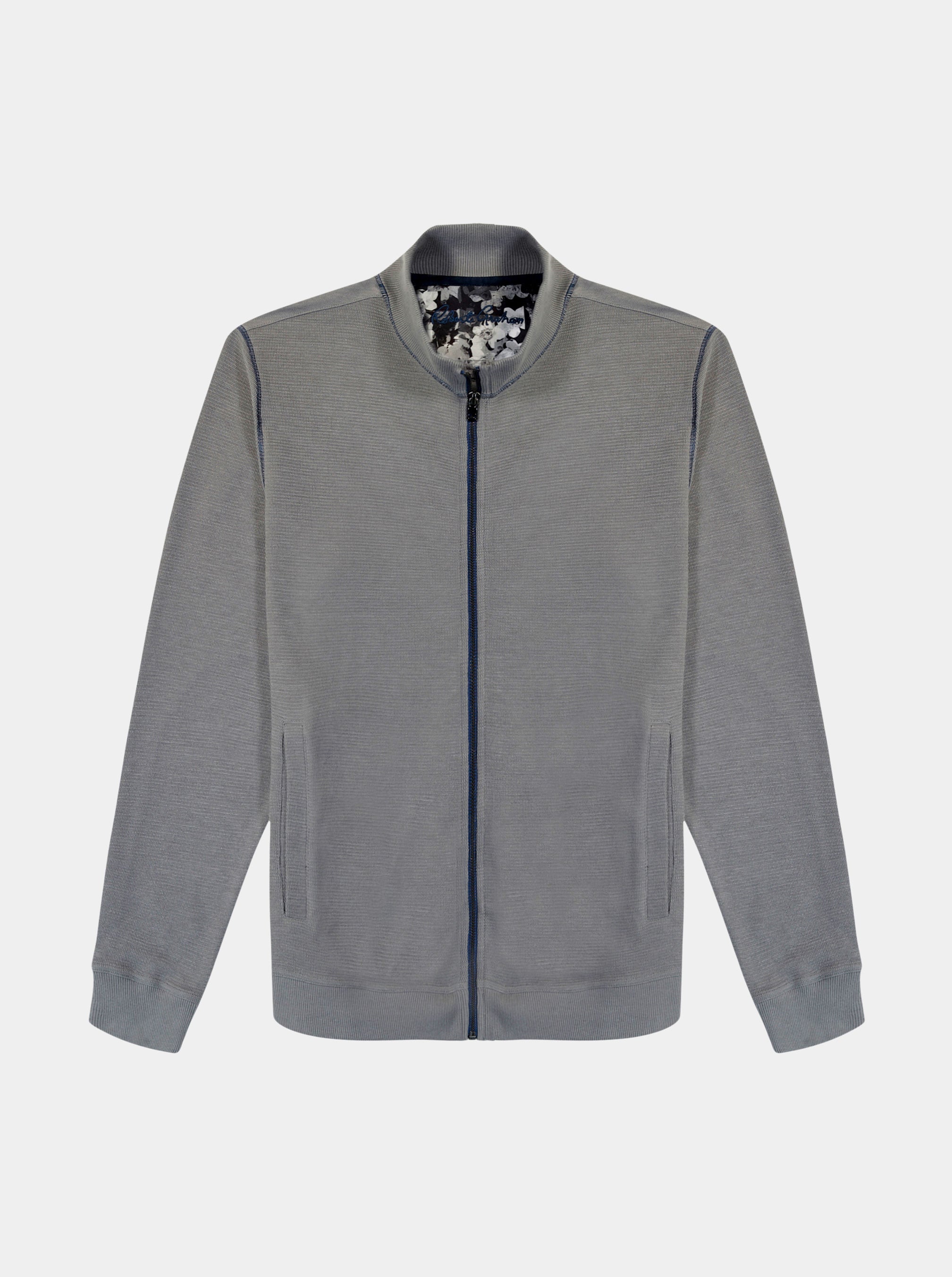 MOSER FULL ZIP KNIT SHIRT