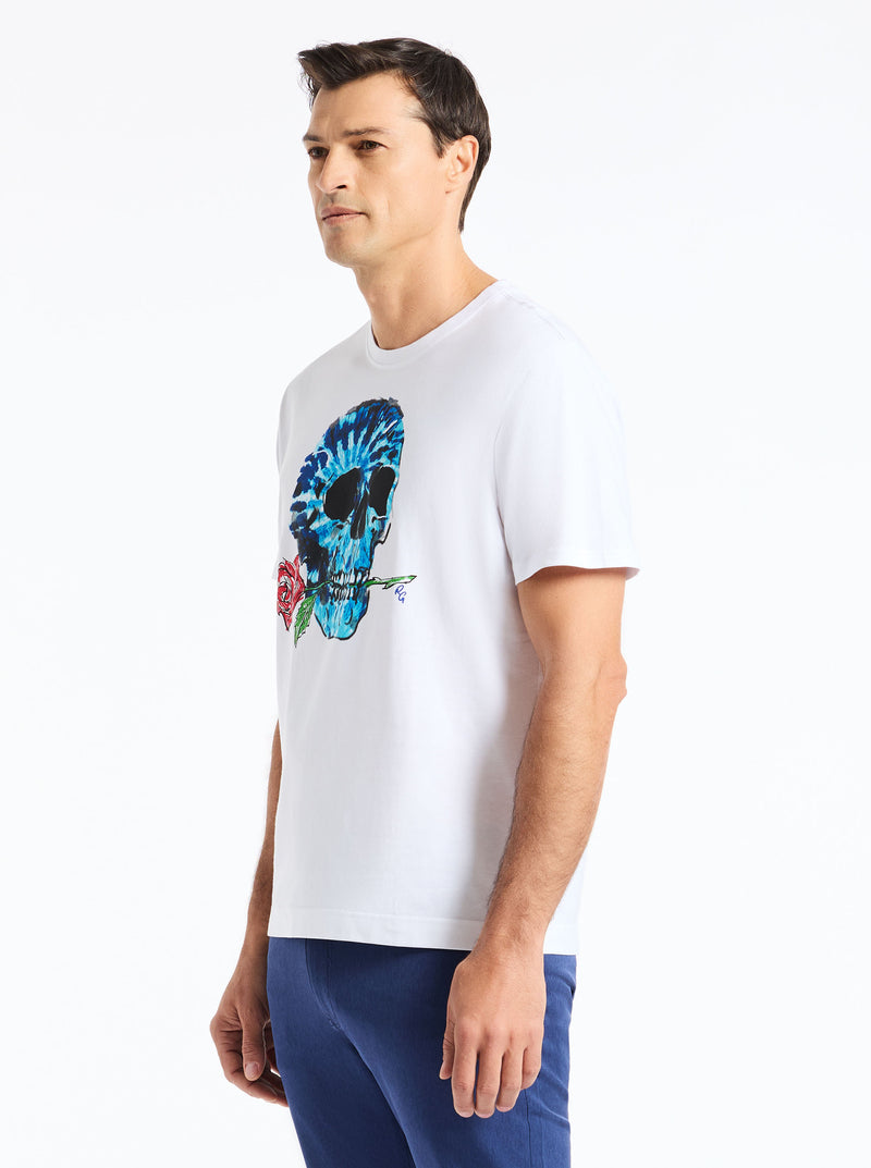 TIE DYE SKULL SHORT SLEEVE T-SHIRT