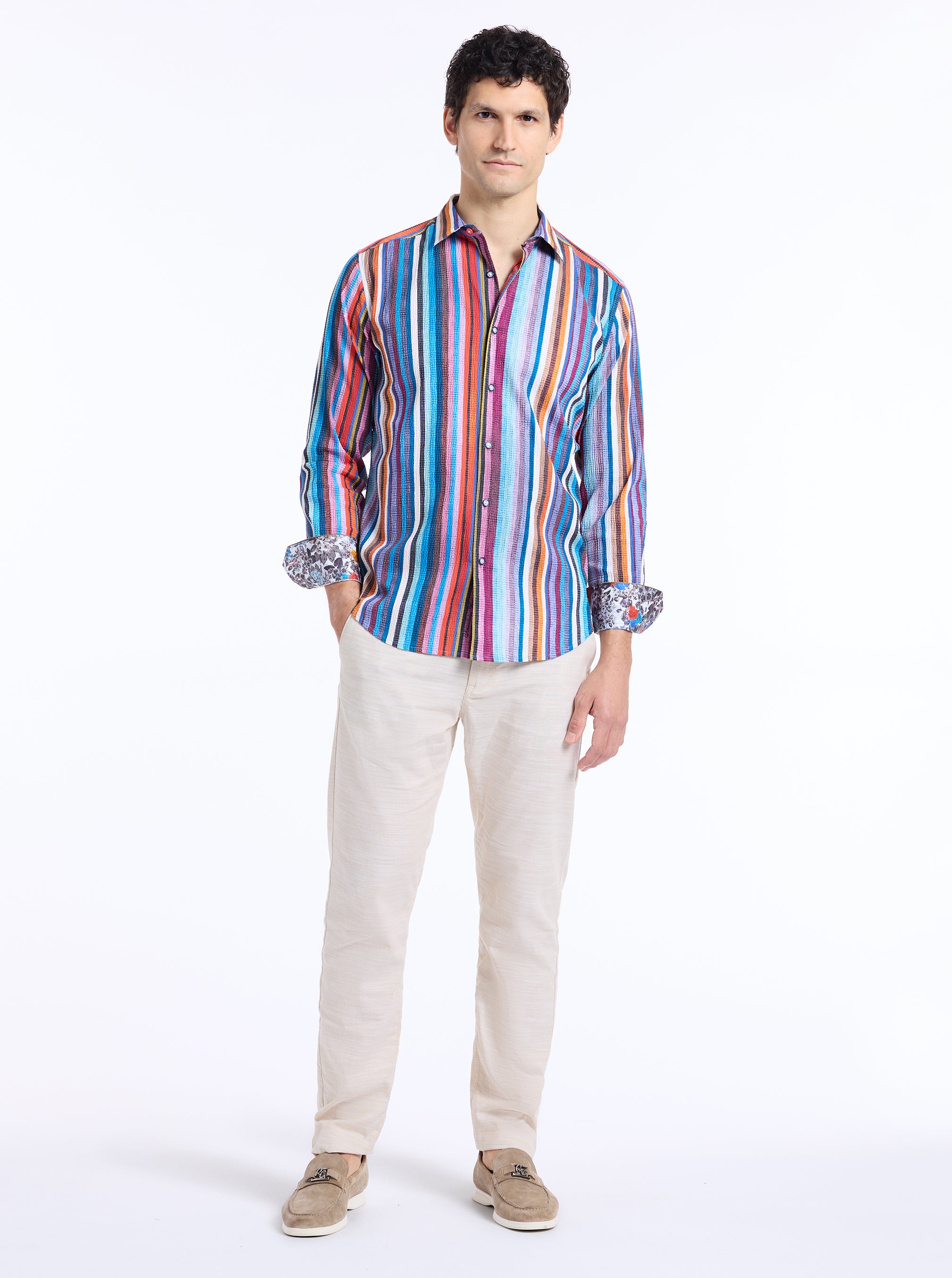 POMSFORD LONG SLEEVE BUTTON DOWN SHIRT