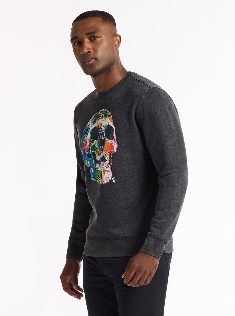 NEON BONES LONG SLEEVE KNIT SHIRT