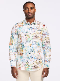 RIDE THE WAVE SHORT SLEEVE BUTTON DOWN SHIRT