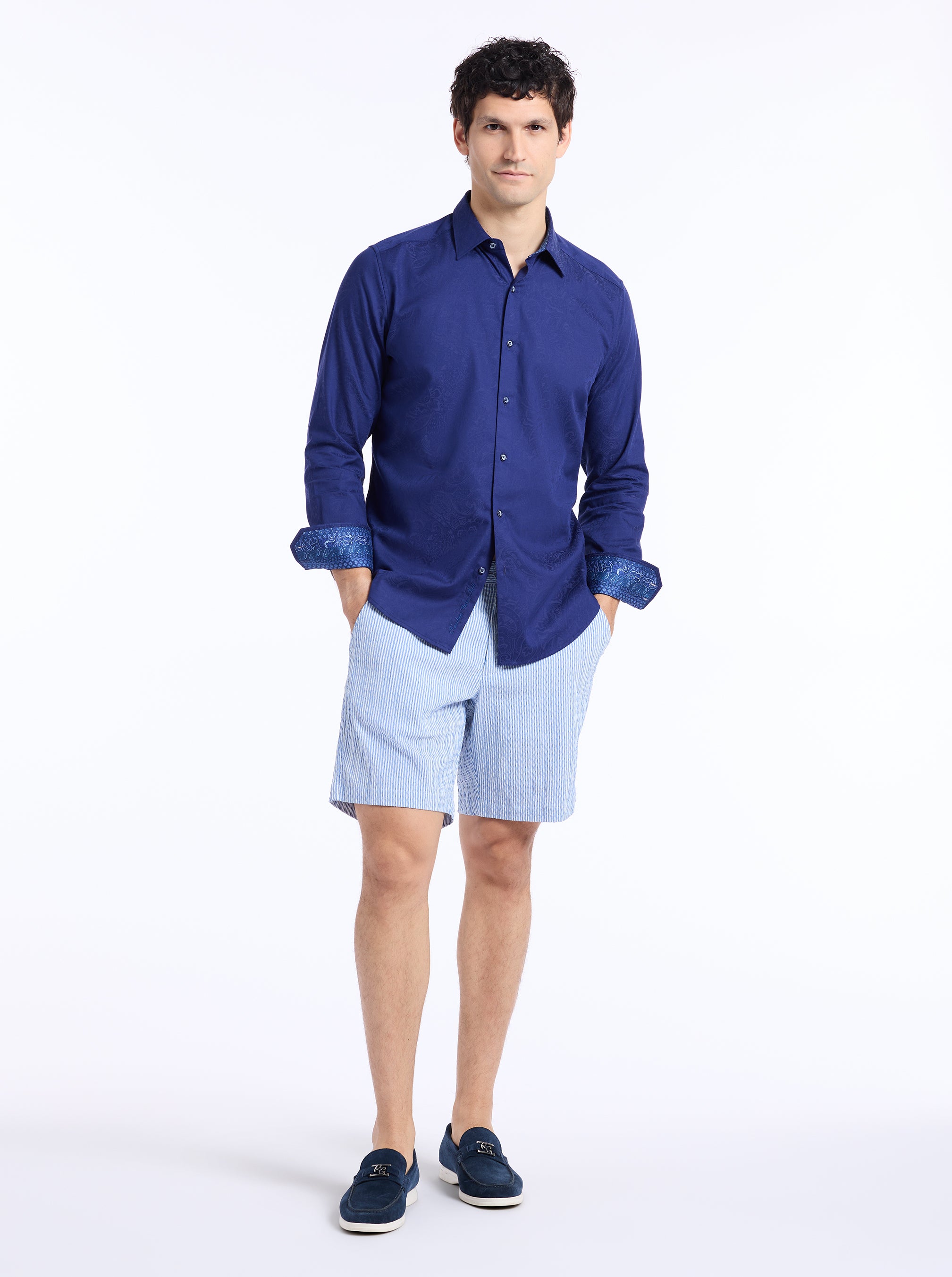 HUDSON LONG SLEEVE BUTTON DOWN SHIRT