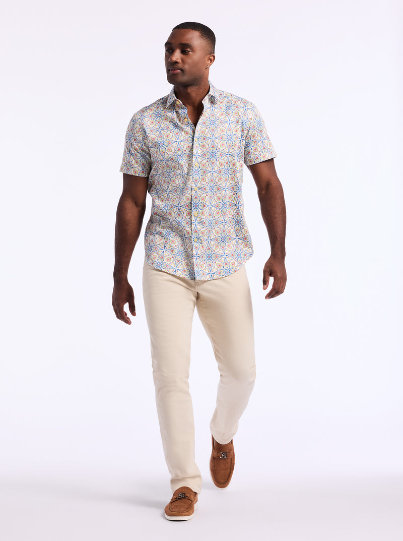 HOLMES SHORT SLEEVE BUTTON DOWN SHIRT