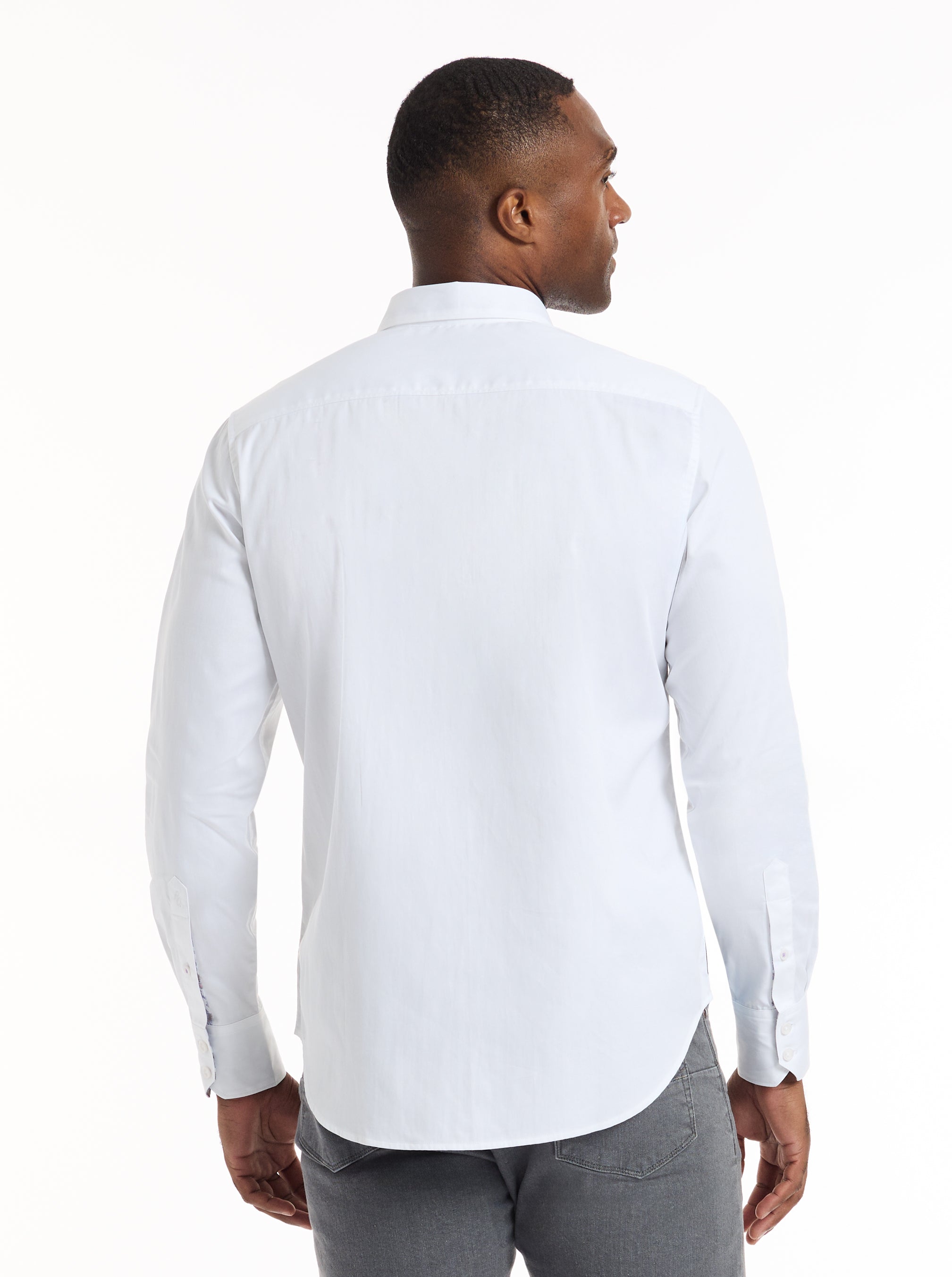 MARTINI MODE LONG SLEEVE BUTTON DOWN SHIRT