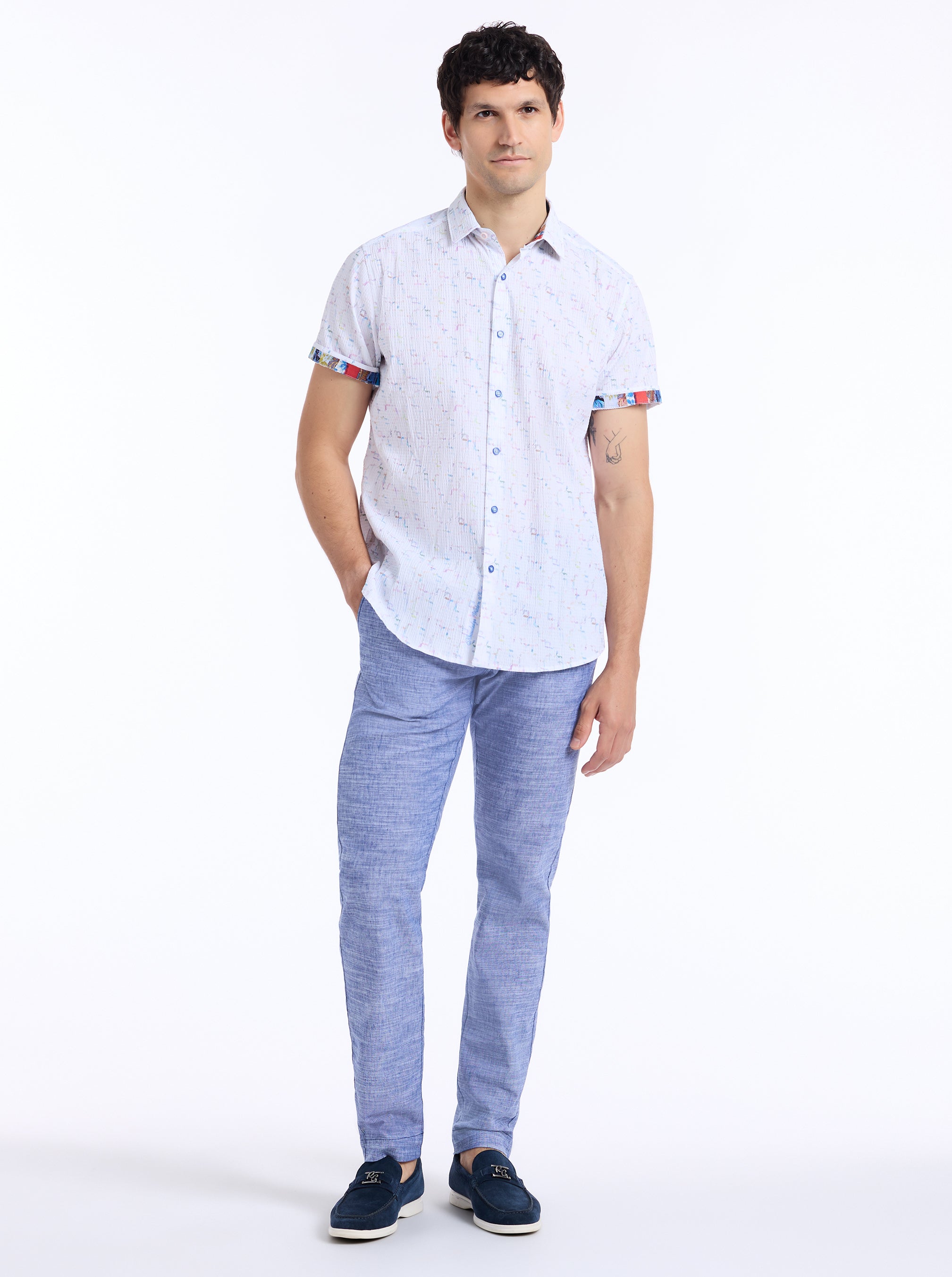 KINGSHOLD SHORT SLEEVE BUTTON DOWN SHIRT