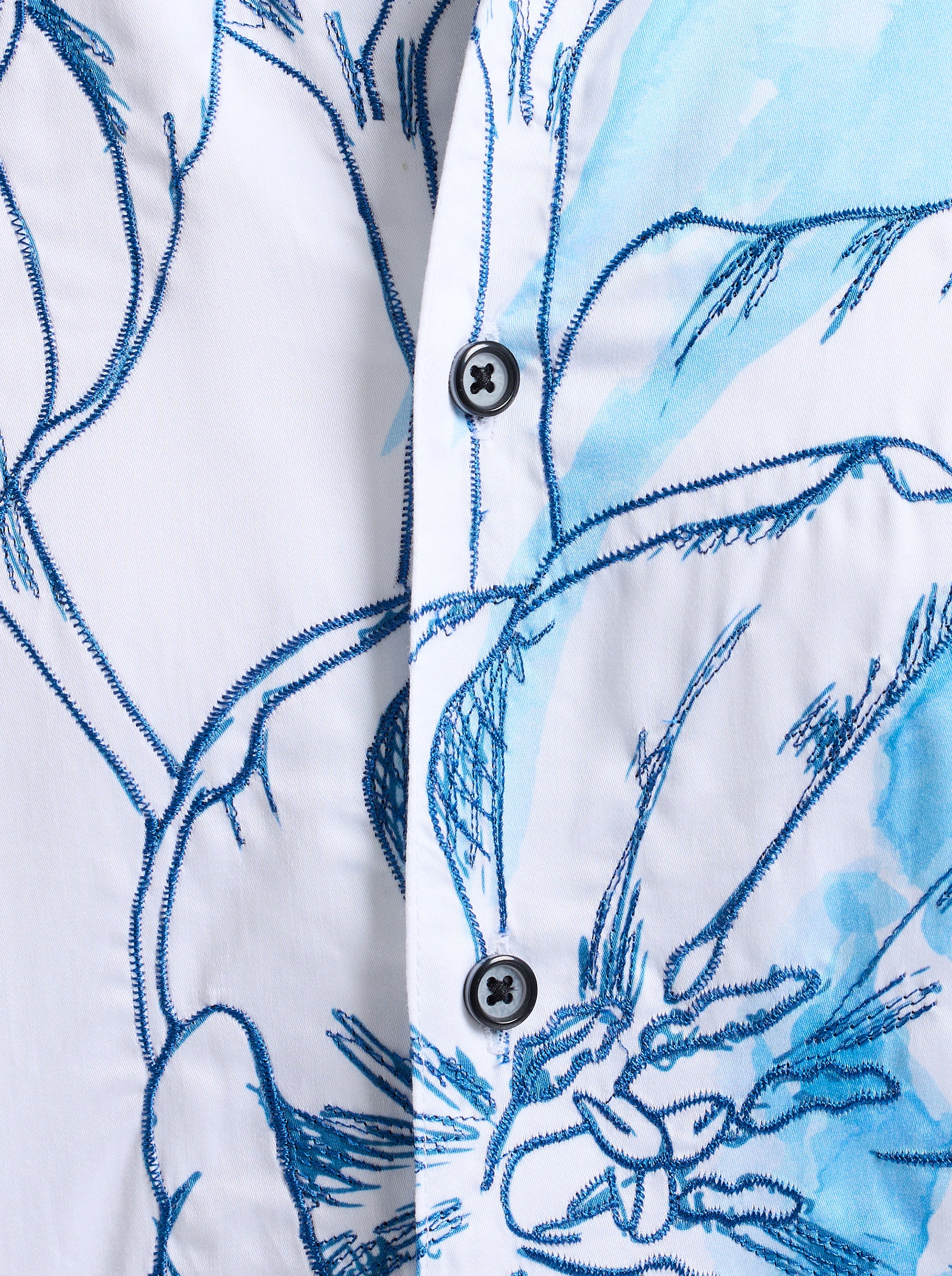 SKY GARDEN SHORT SLEEVE BUTTON DOWN SHIRT