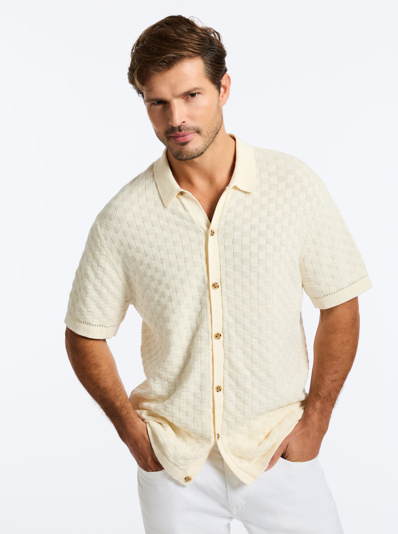 AMES SHORT SLEEVE SWEATER