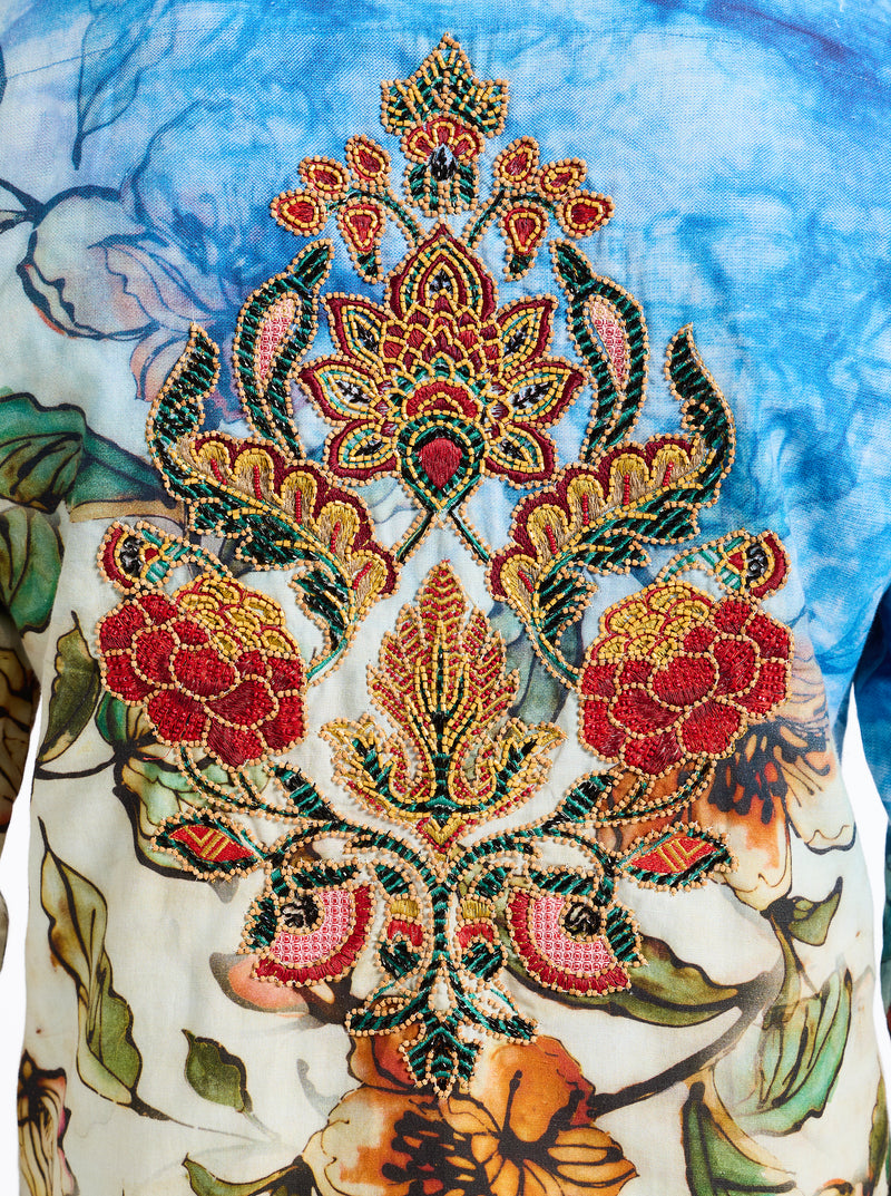 LIMITED EDITION WANDERINBLOSSOM LONG SLEEVE BUTTON DOWN SHIRT BIG