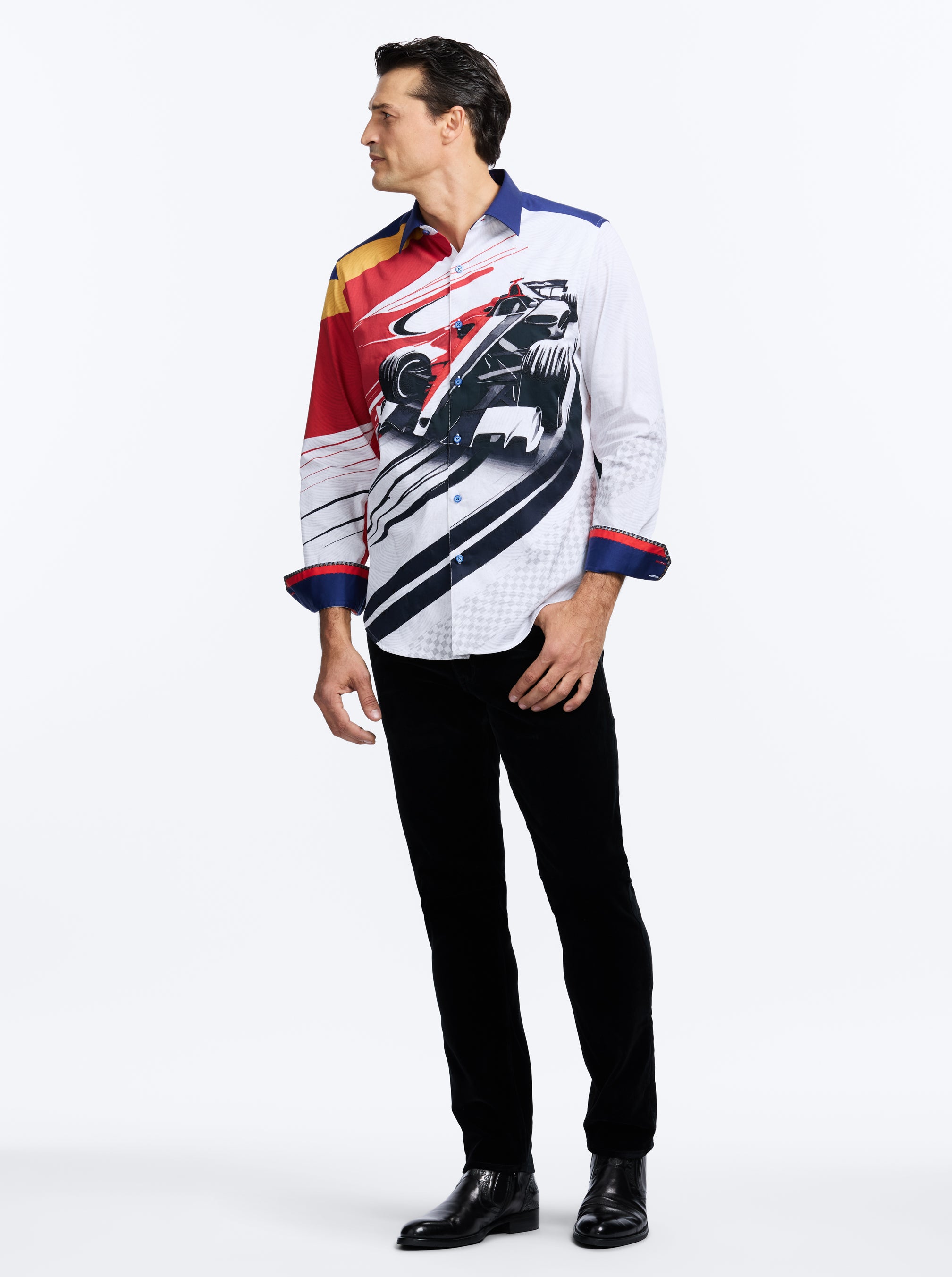 IN THE LEAD LONG SLEEVE BUTTON DOWN SHIRT