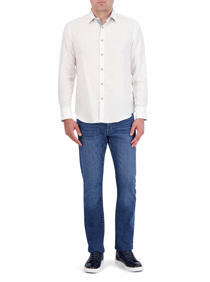 POSEIDON LONG SLEEVE BUTTON DOWN SHIRT