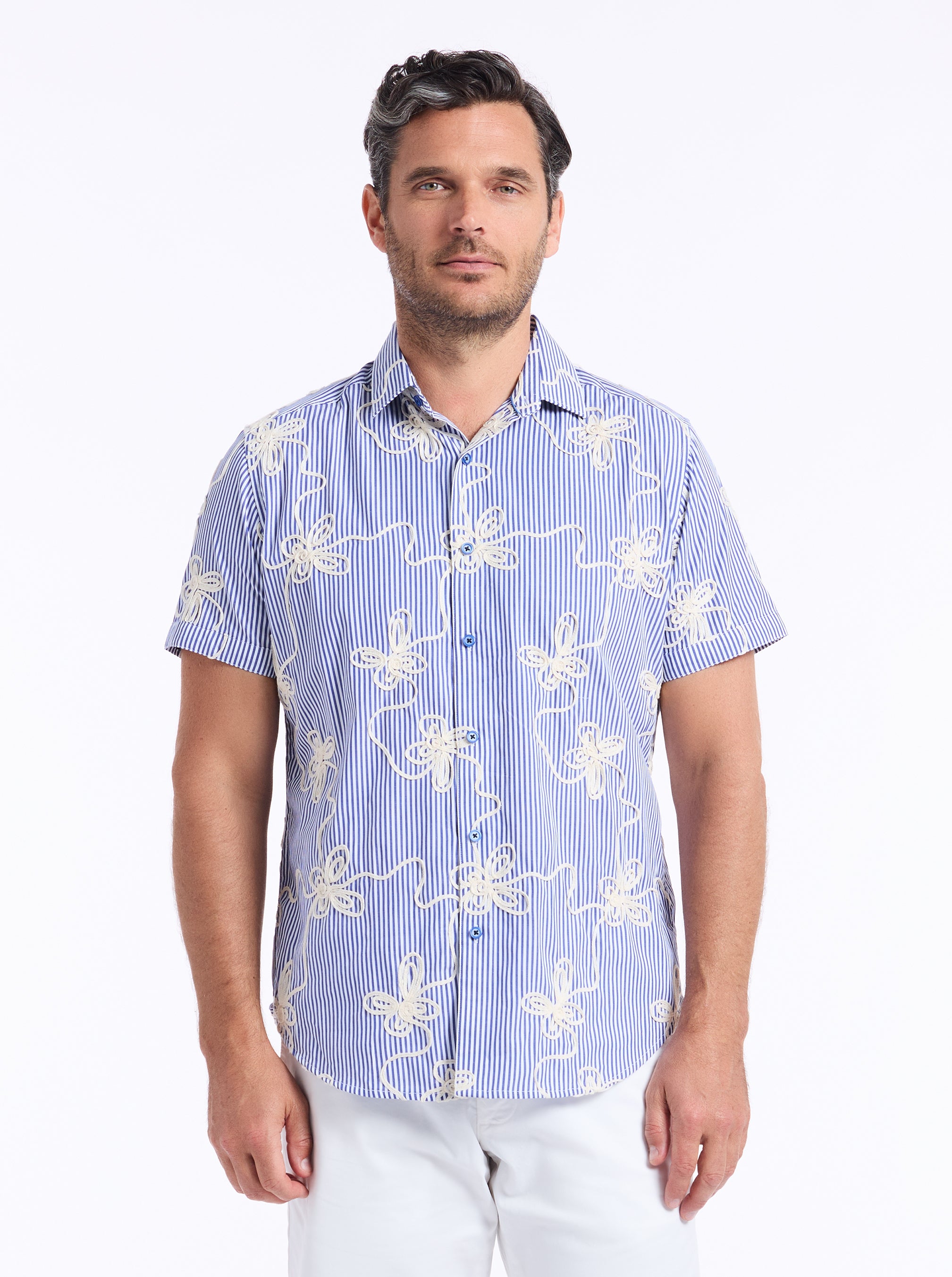 PRIMROSE SHORT SLEEVE BUTTON DOWN SHIRT