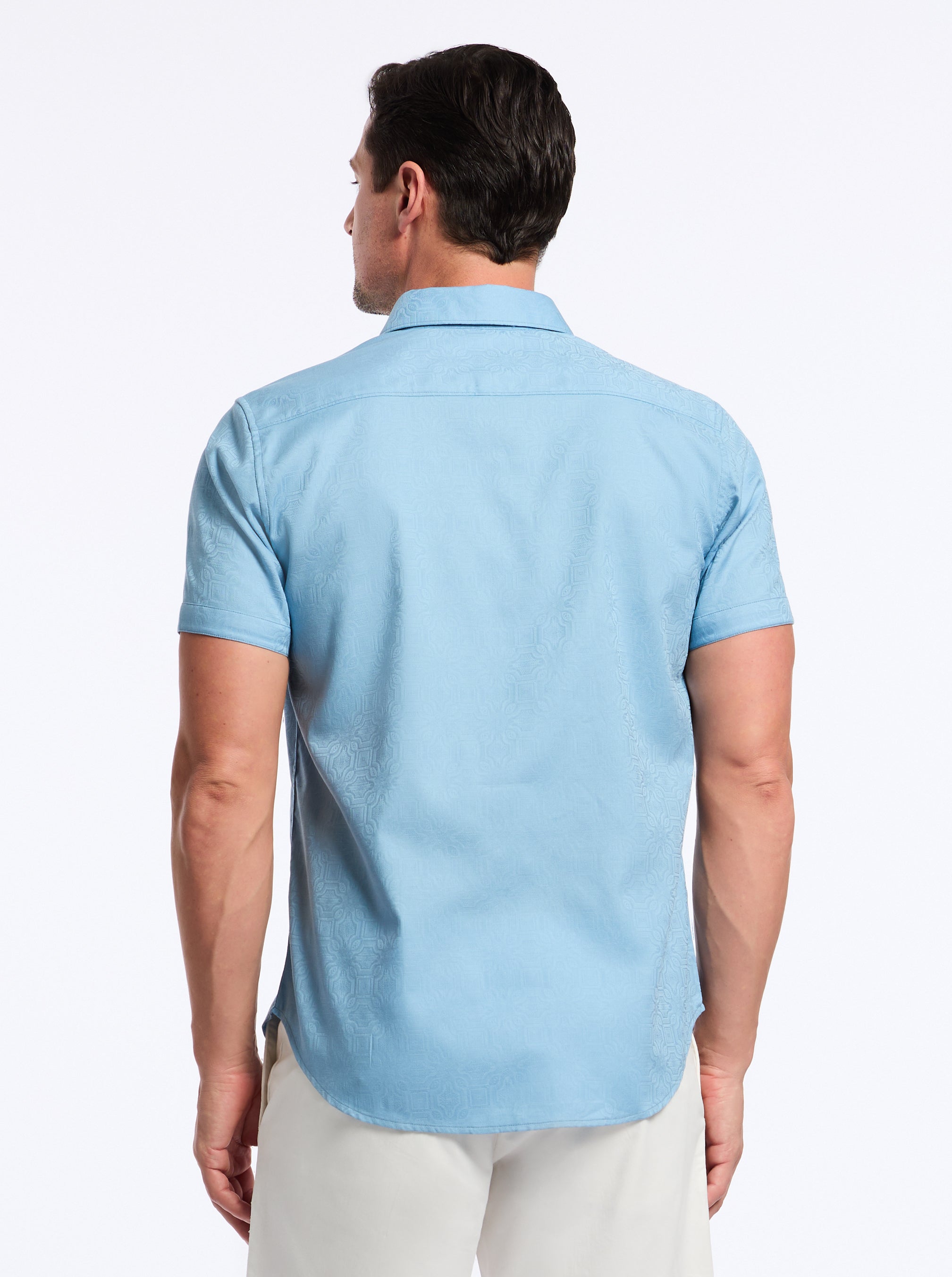ODYSSEY SHORT SLEEVE BUTTON DOWN SHIRT
