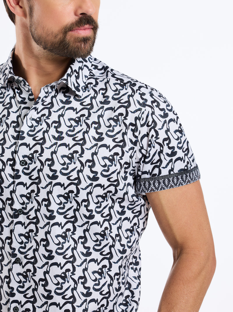 THERON SHORT SLEEVE BUTTON DOWN SHIRT