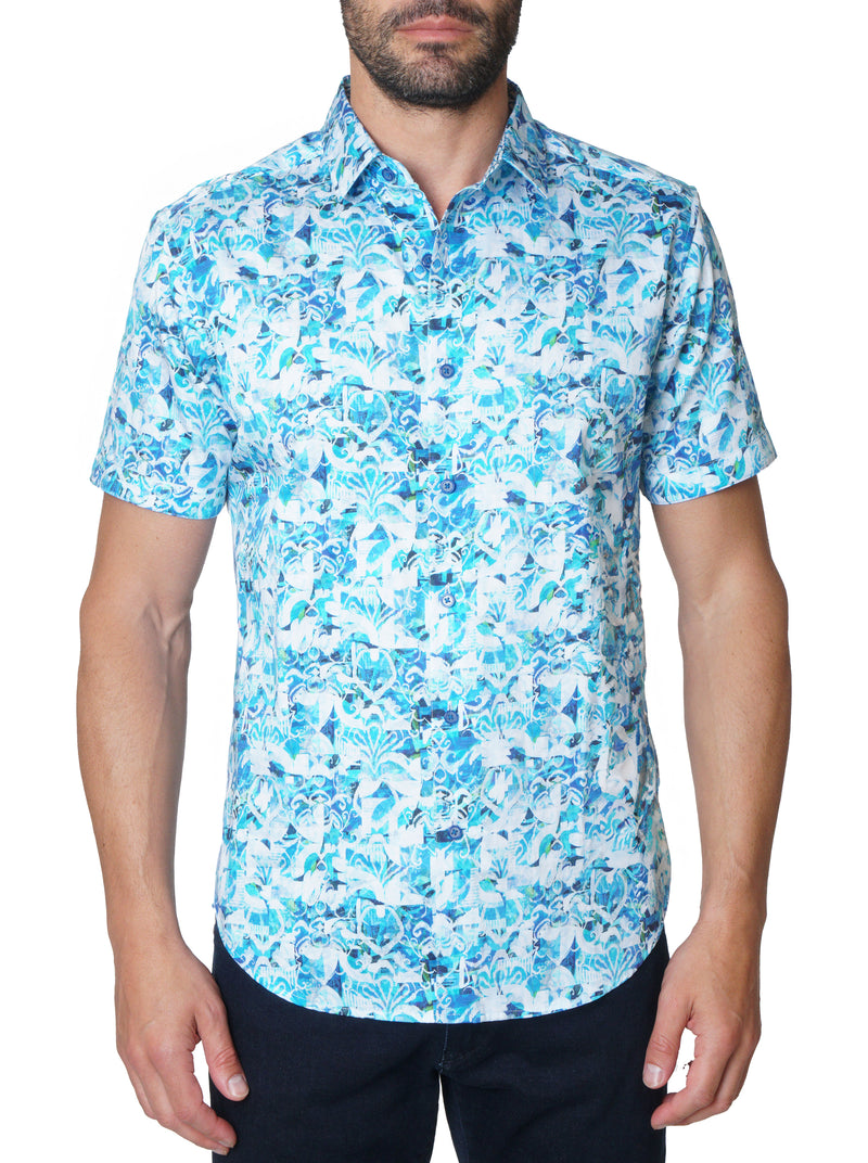 SNYDER SHORT SLEEVE BUTTON DOWN SHIRT