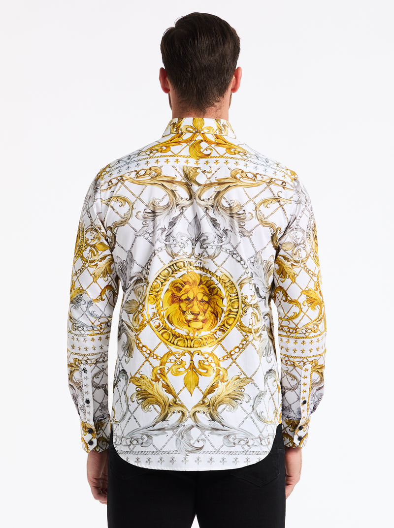 DIONYSIAN LONG SLEEVE BUTTON DOWN SHIRT