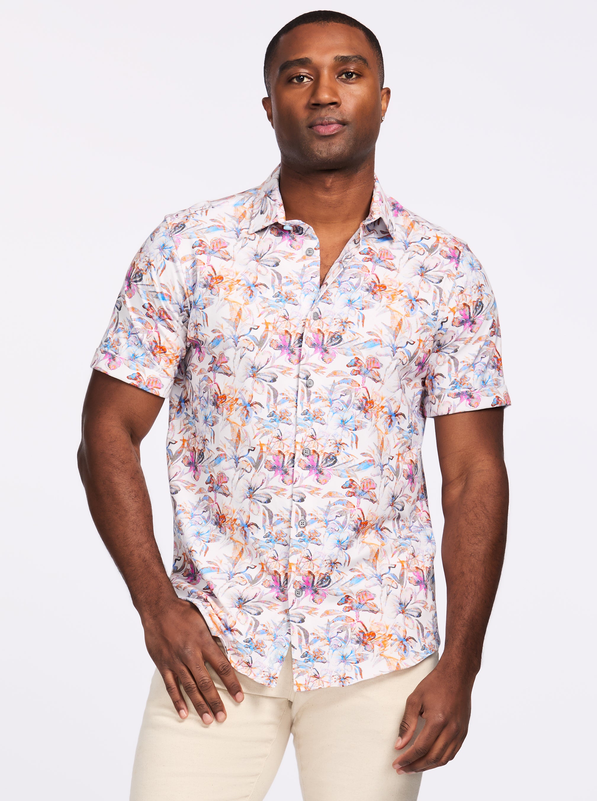 OSRIC SHORT SLEEVE BUTTON DOWN SHIRT