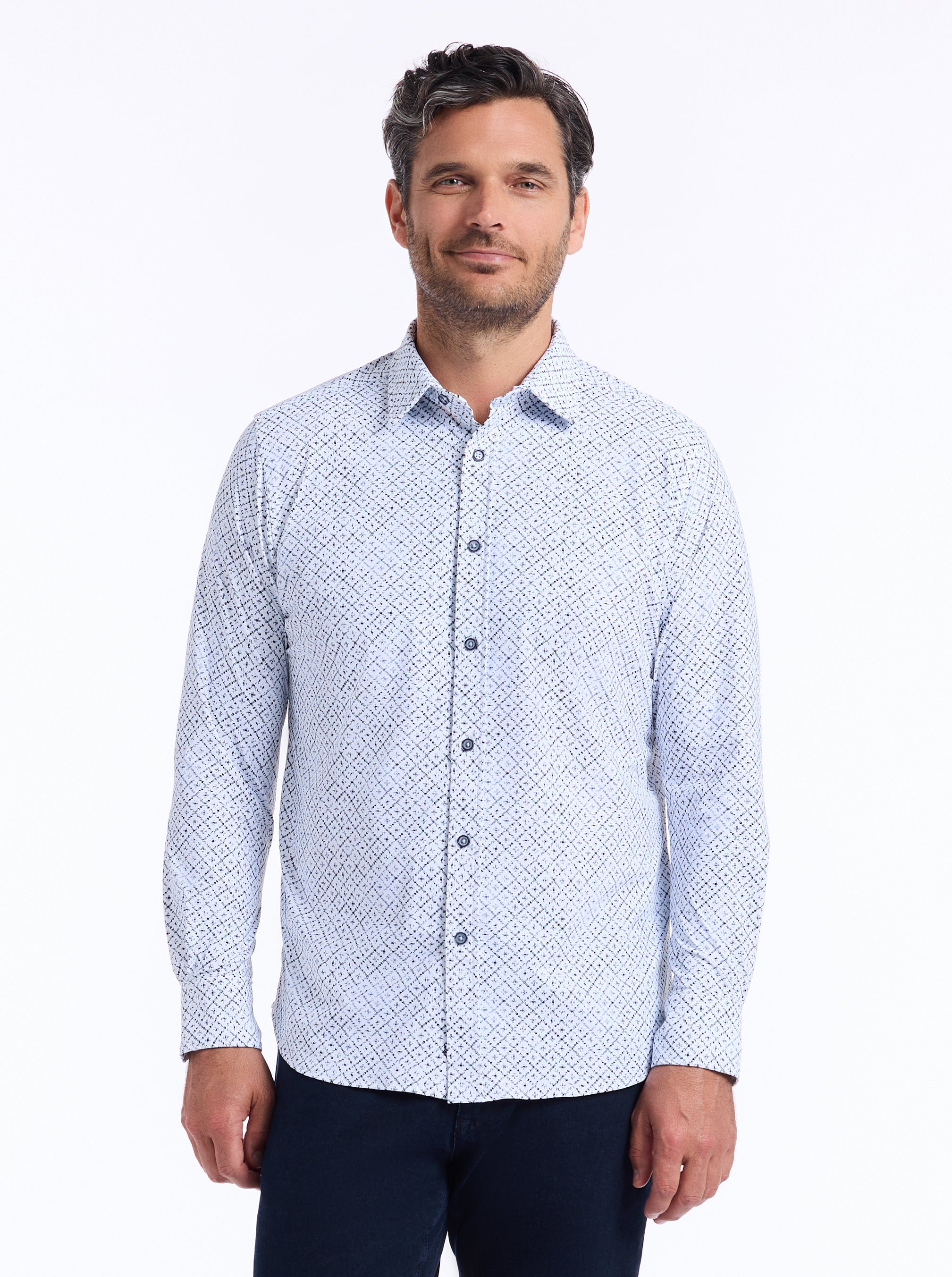 MONTAGU LONG SLEEVE BUTTON DOWN SHIRT