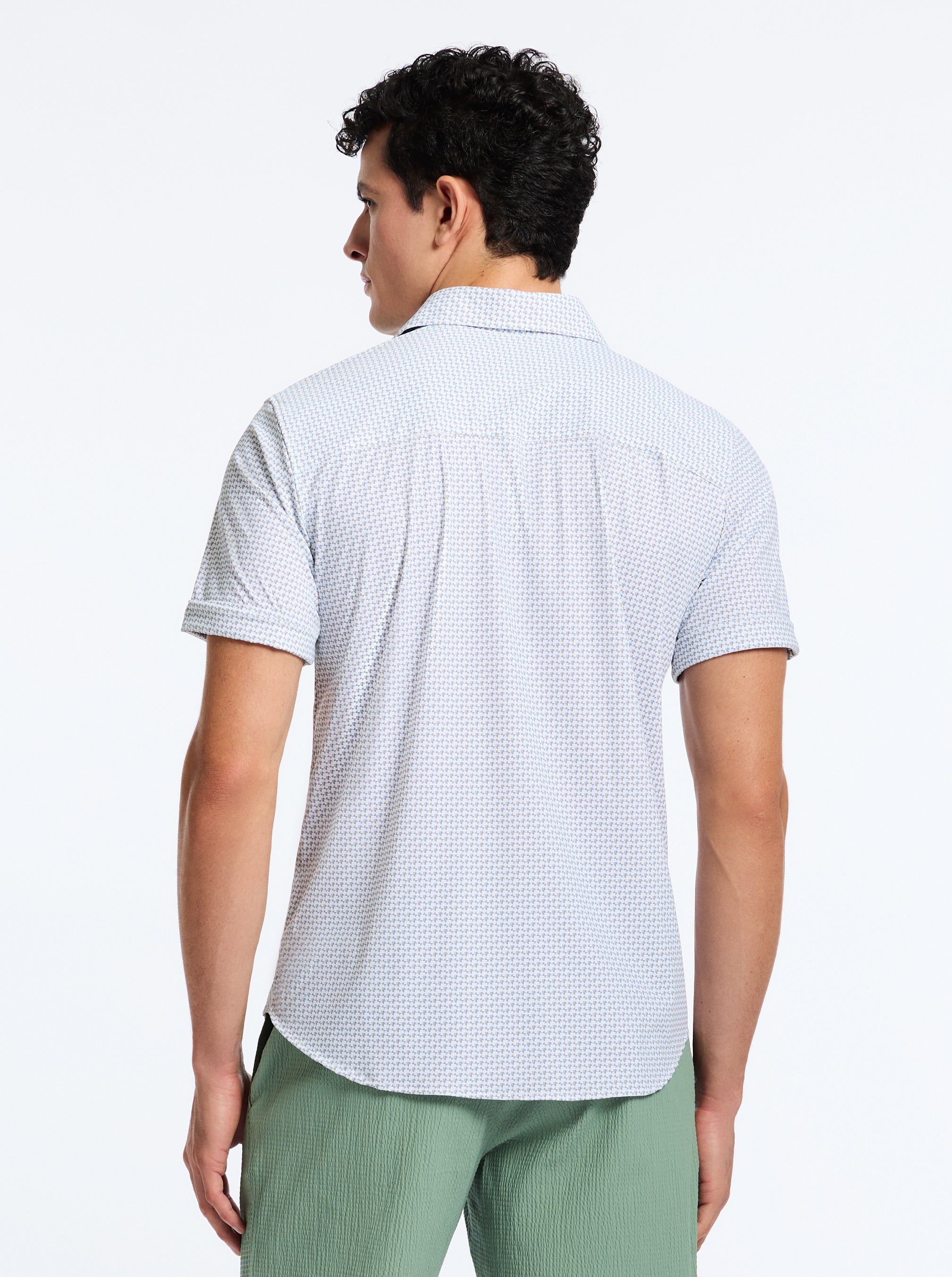 COPACABANNA SHORT SLEEVE BUTTON DOWN SHIRT