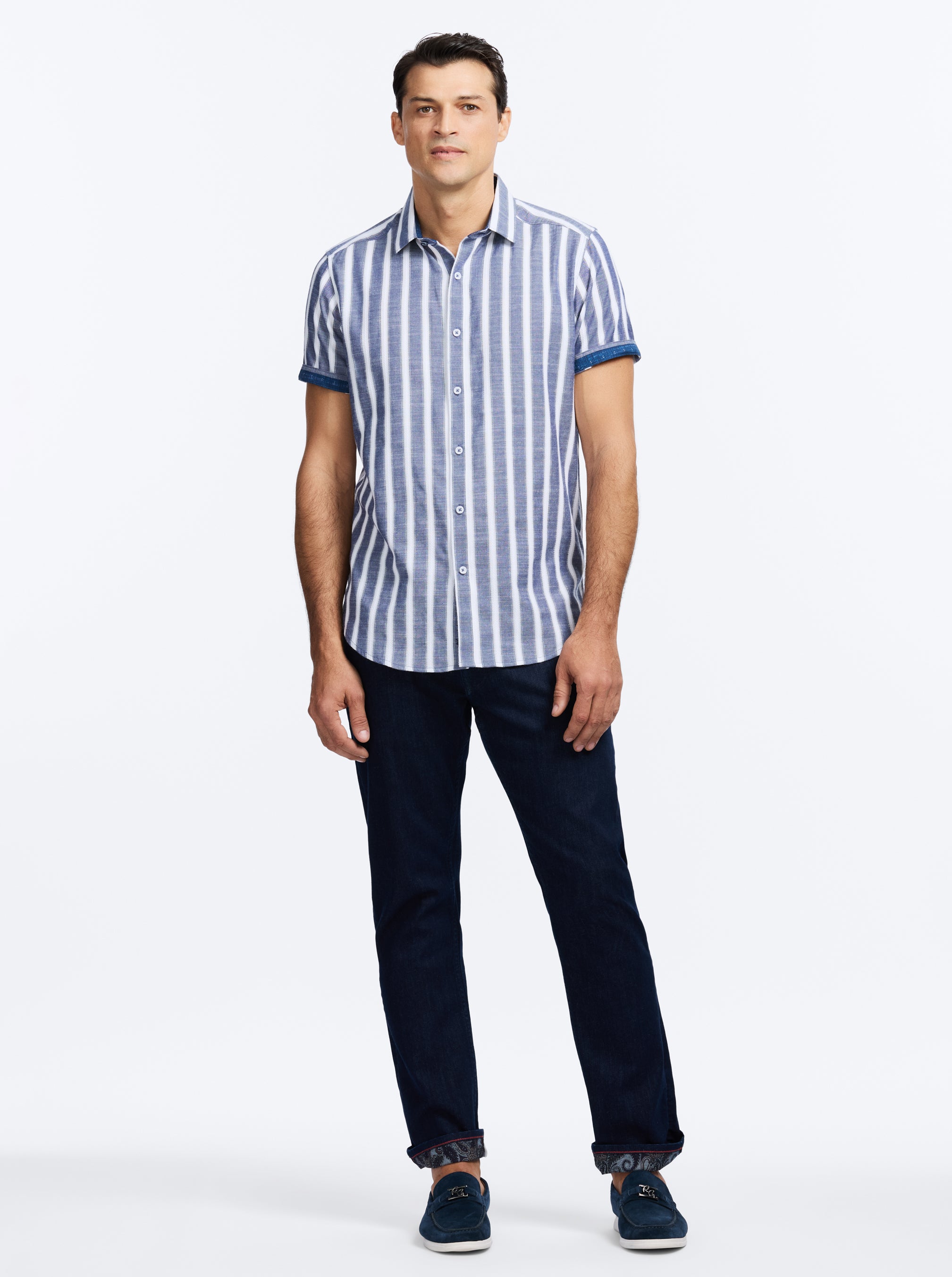 PRESTON SHORT SLEEVE BUTTON DOWN SHIRT