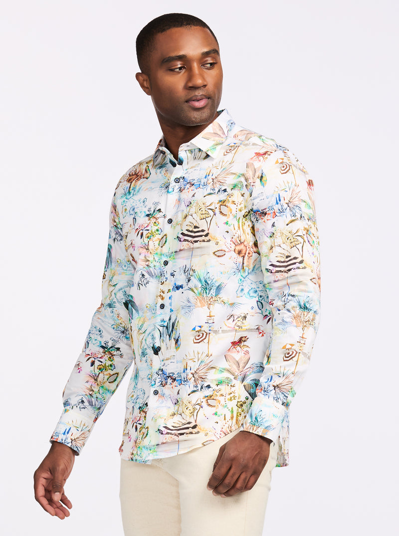 HOLLAND LONG SLEEVE BUTTON DOWN SHIRT