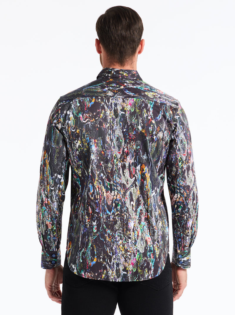 EXOSPHERE LONG SLEEVE BUTTON DOWN SHIRT