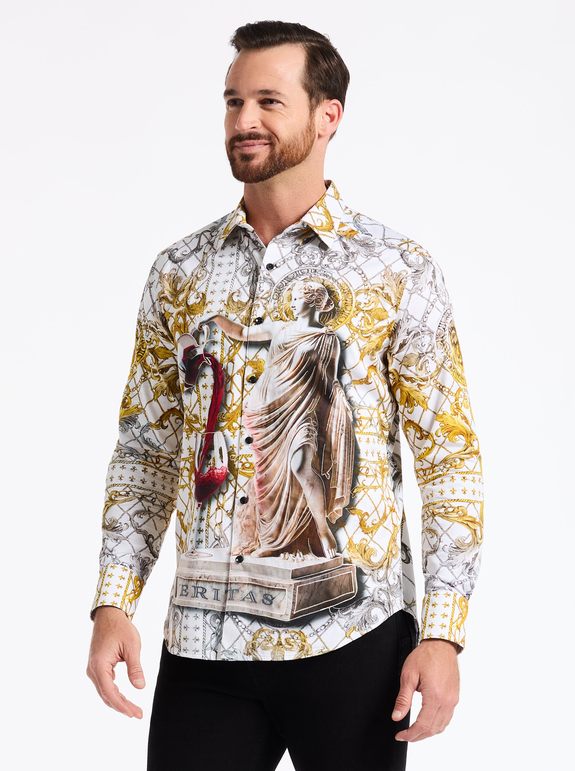 DIONYSIAN LONG SLEEVE BUTTON DOWN SHIRT
