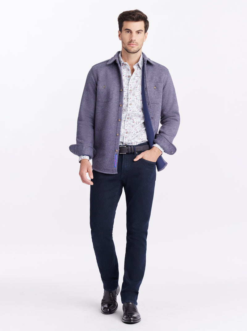 BARFORD LONG SLEEVE KNIT SHIRT JACKET