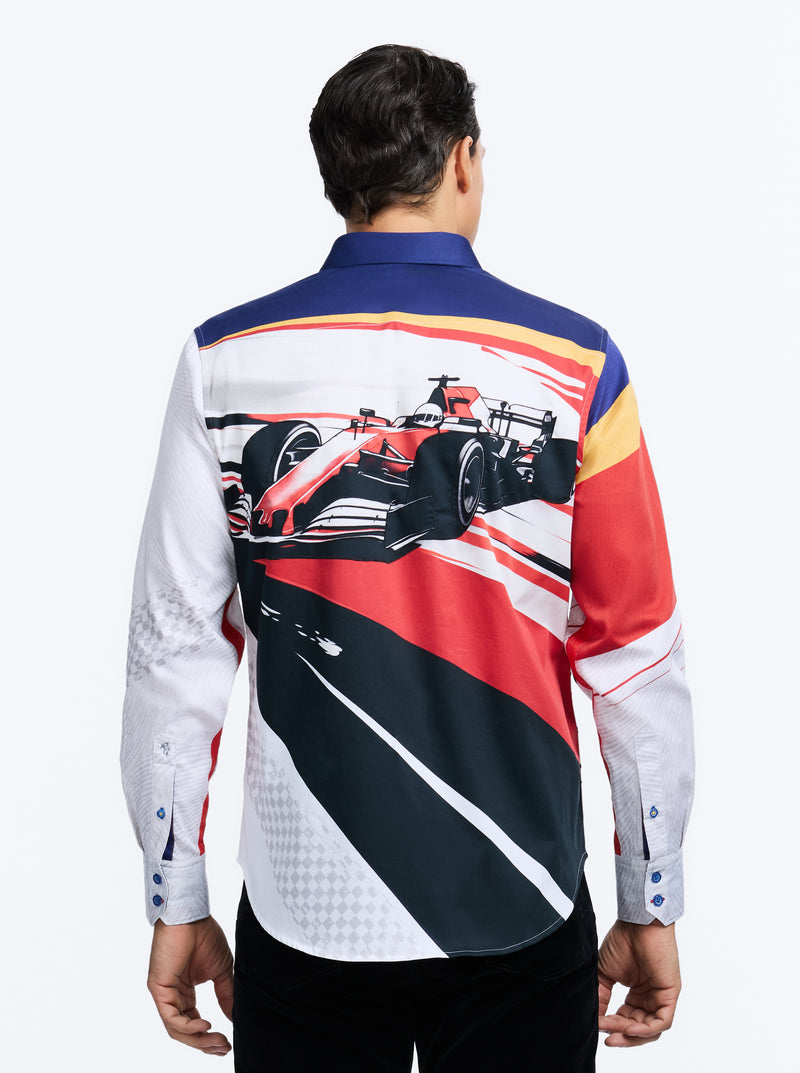 IN THE LEAD LONG SLEEVE BUTTON DOWN SHIRT