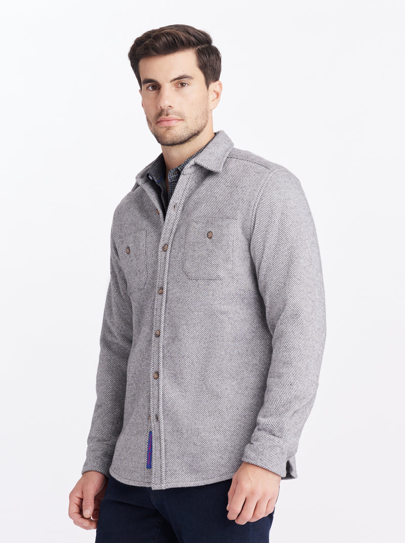 BARFORD LONG SLEEVE KNIT SHIRT JACKET