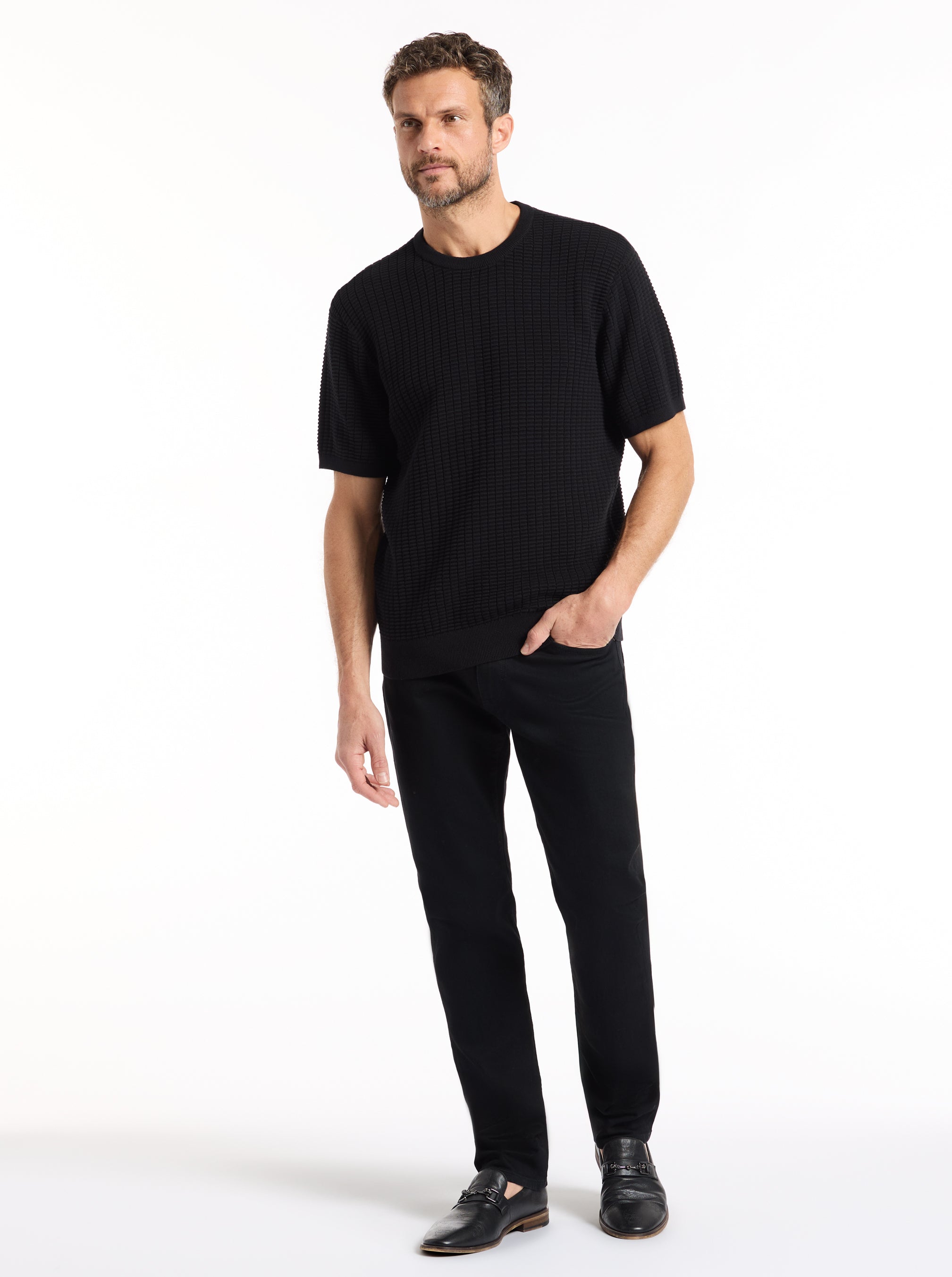 LUIS SHORT SLEEVE SWEATER