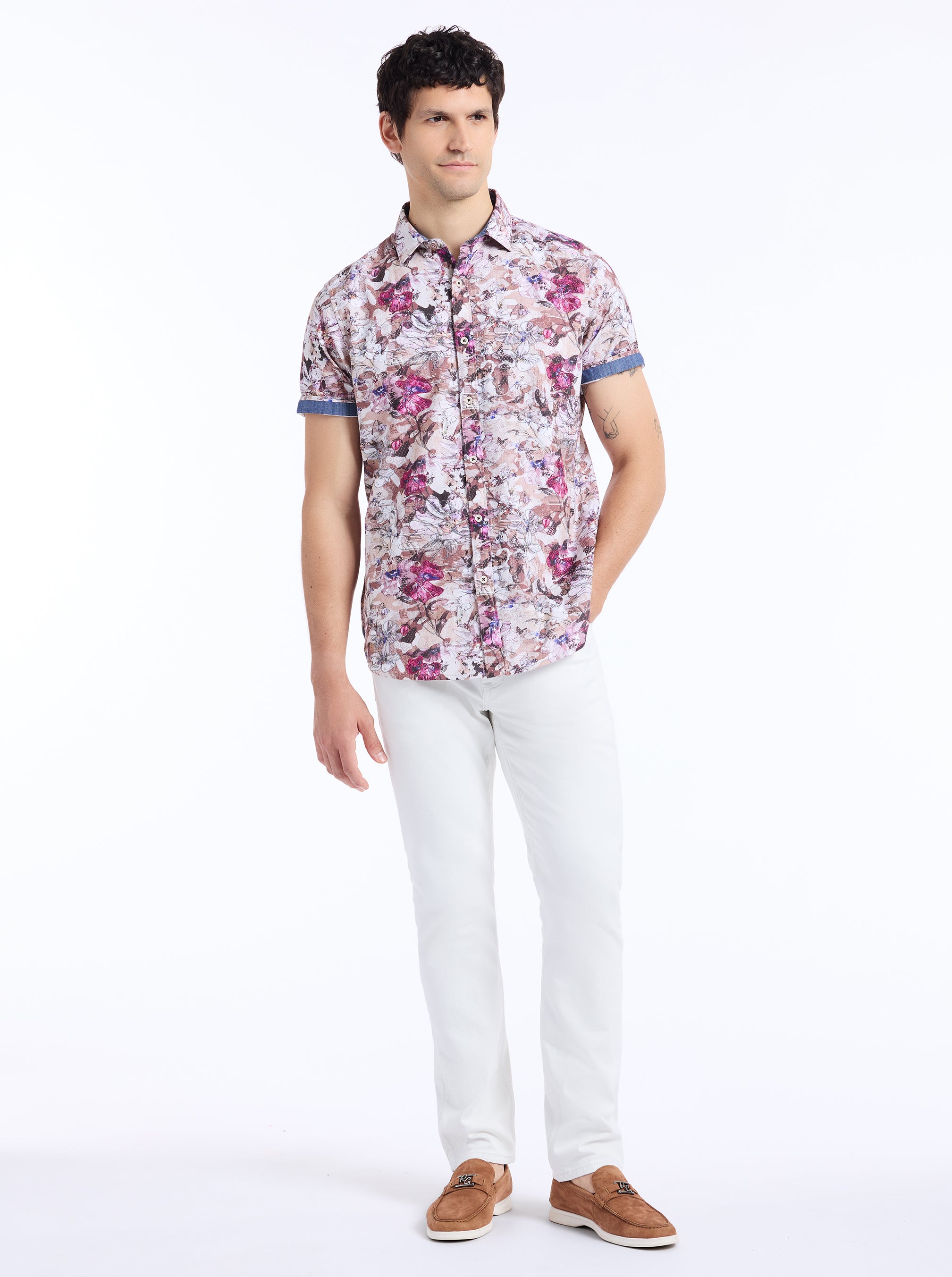 SHILLINGFORD SHORT SLEEVE BUTTON DOWN SHIRT BIG