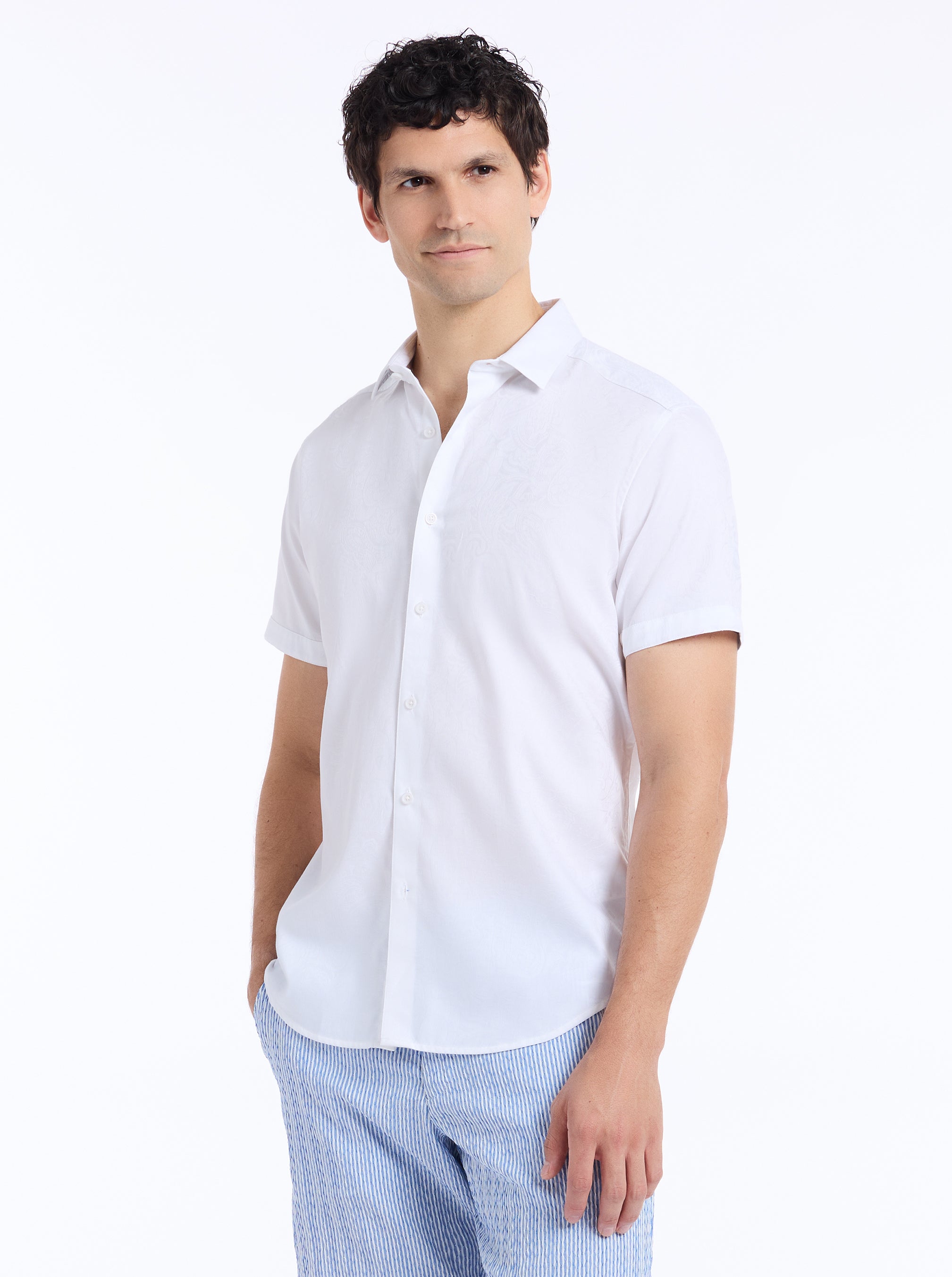 HUDSON SHORT SLEEVE BUTTON DOWN SHIRT
