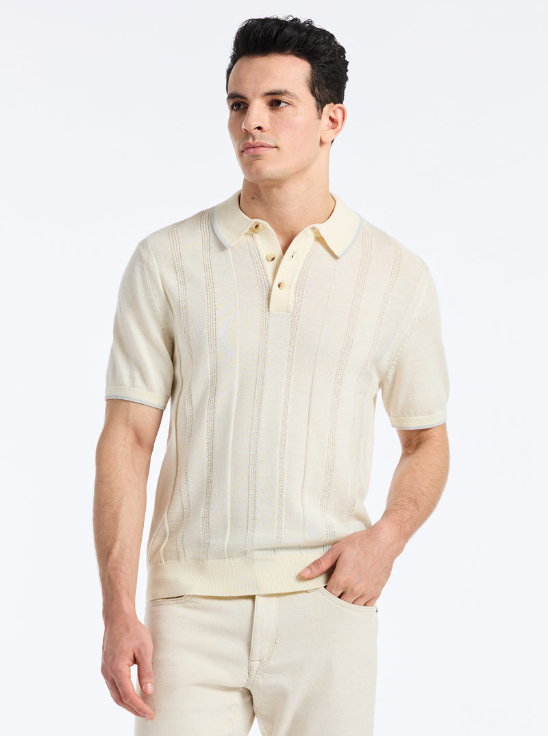 EDVAN SHORT SLEEVE SWEATER POLO