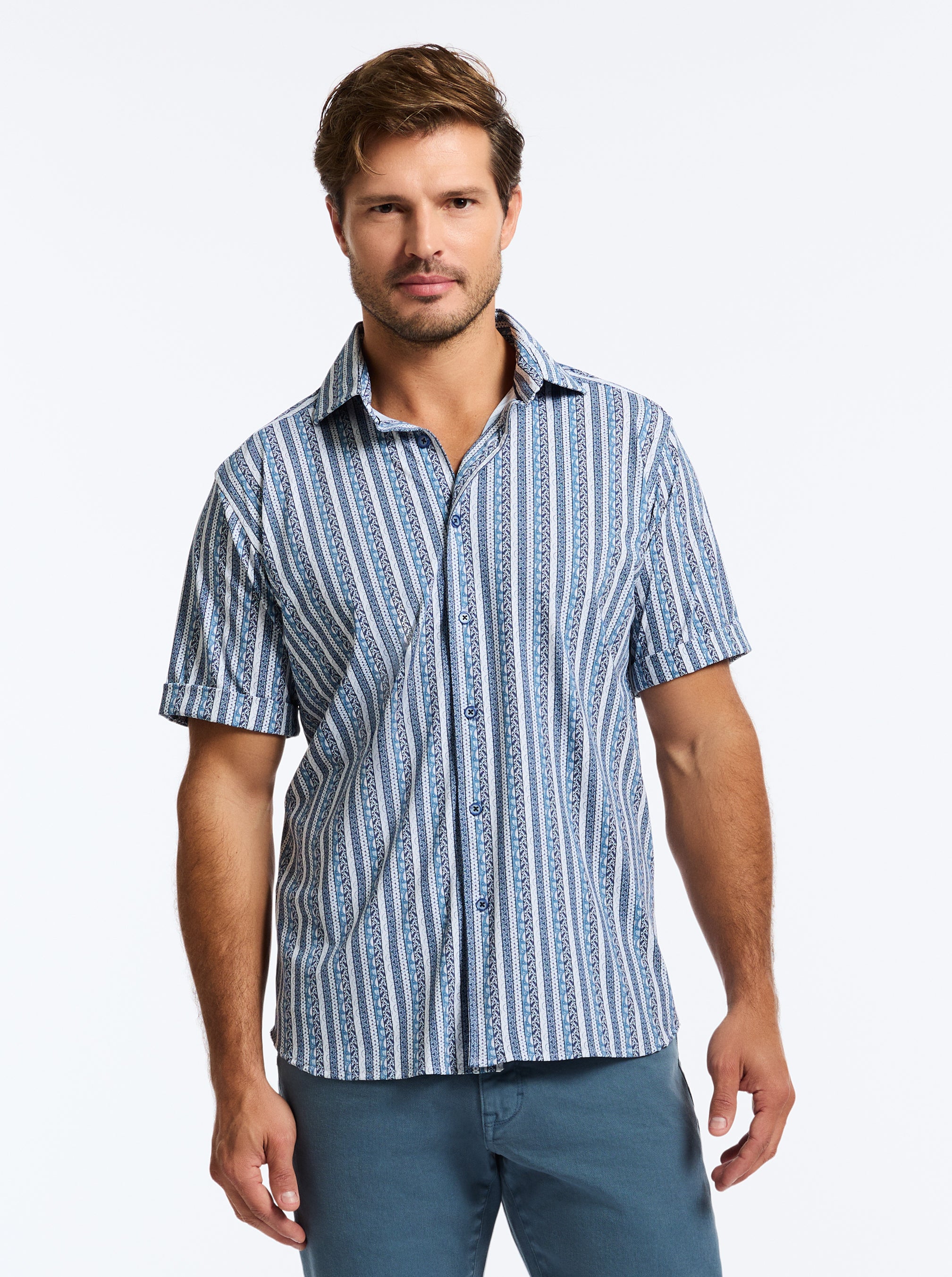 IONIAN SHORT SLEEVE BUTTON DOWN SHIRT