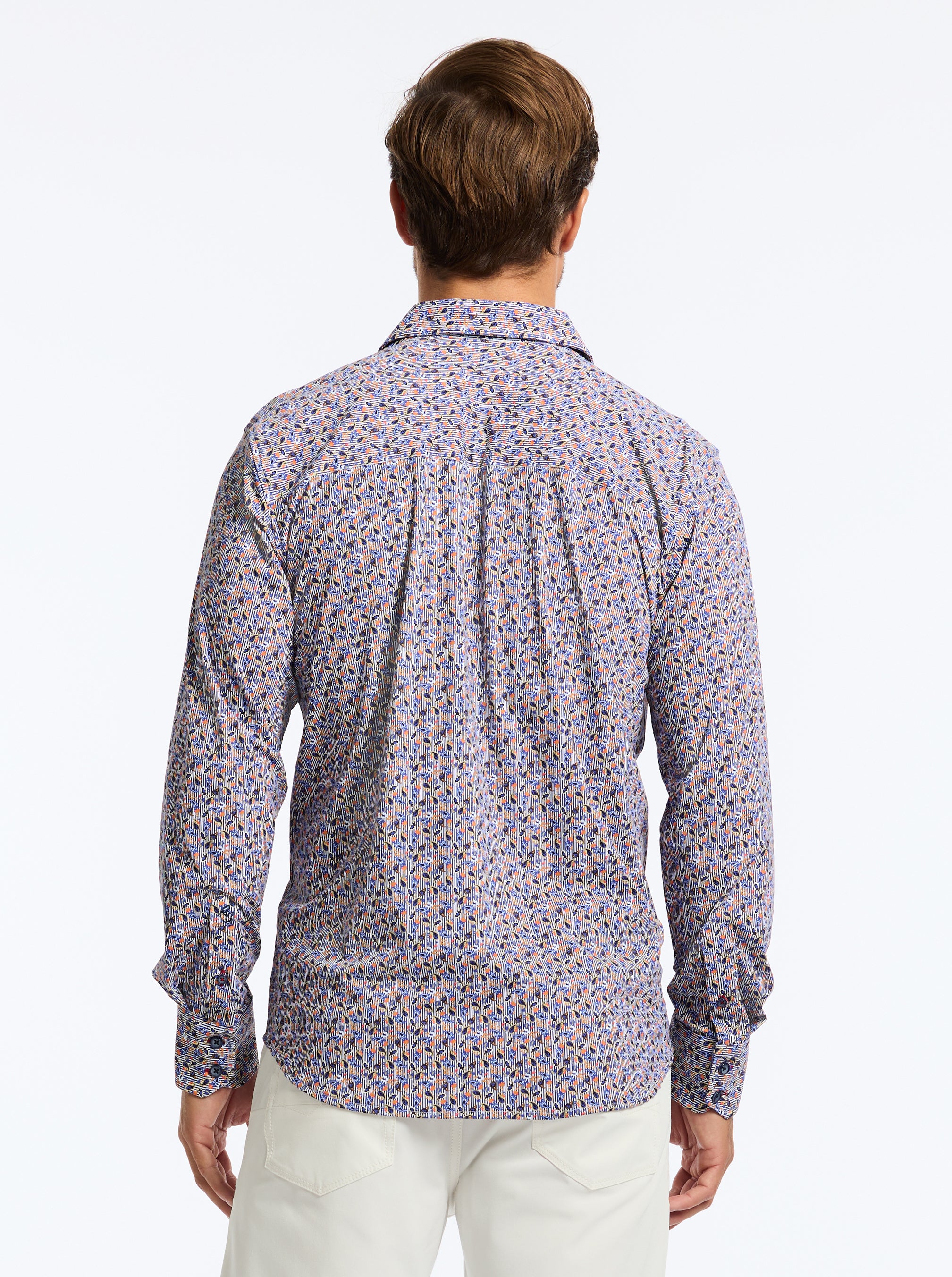 TIBURON LONG SLEEVE BUTTON DOWN SHIRT