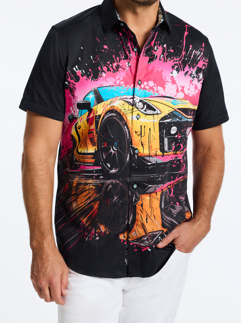 SPLASH DRIFTER SHORT SLEEVE BUTTON DOWN SHIRT BIG