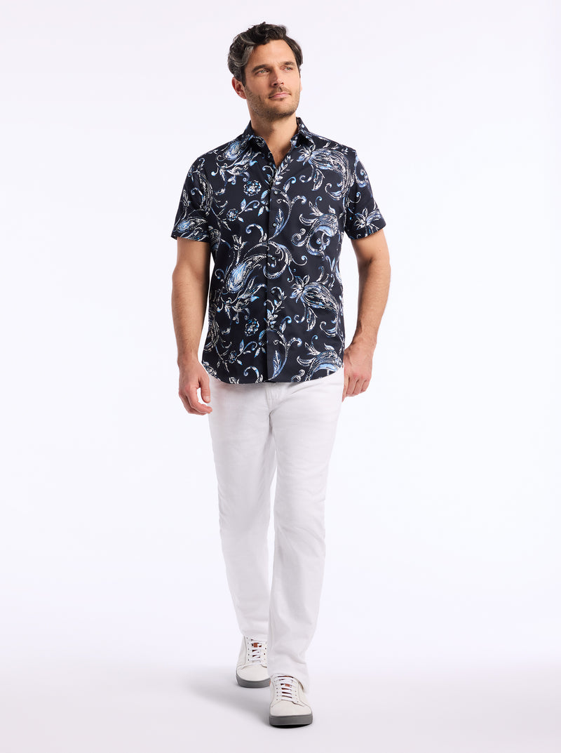 STOKES SHORT SLEEVE BUTTON DOWN SHIRT