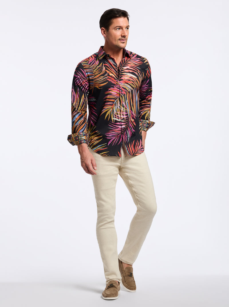 ACAI LONG SLEEVE BUTTON DOWN SHIRT