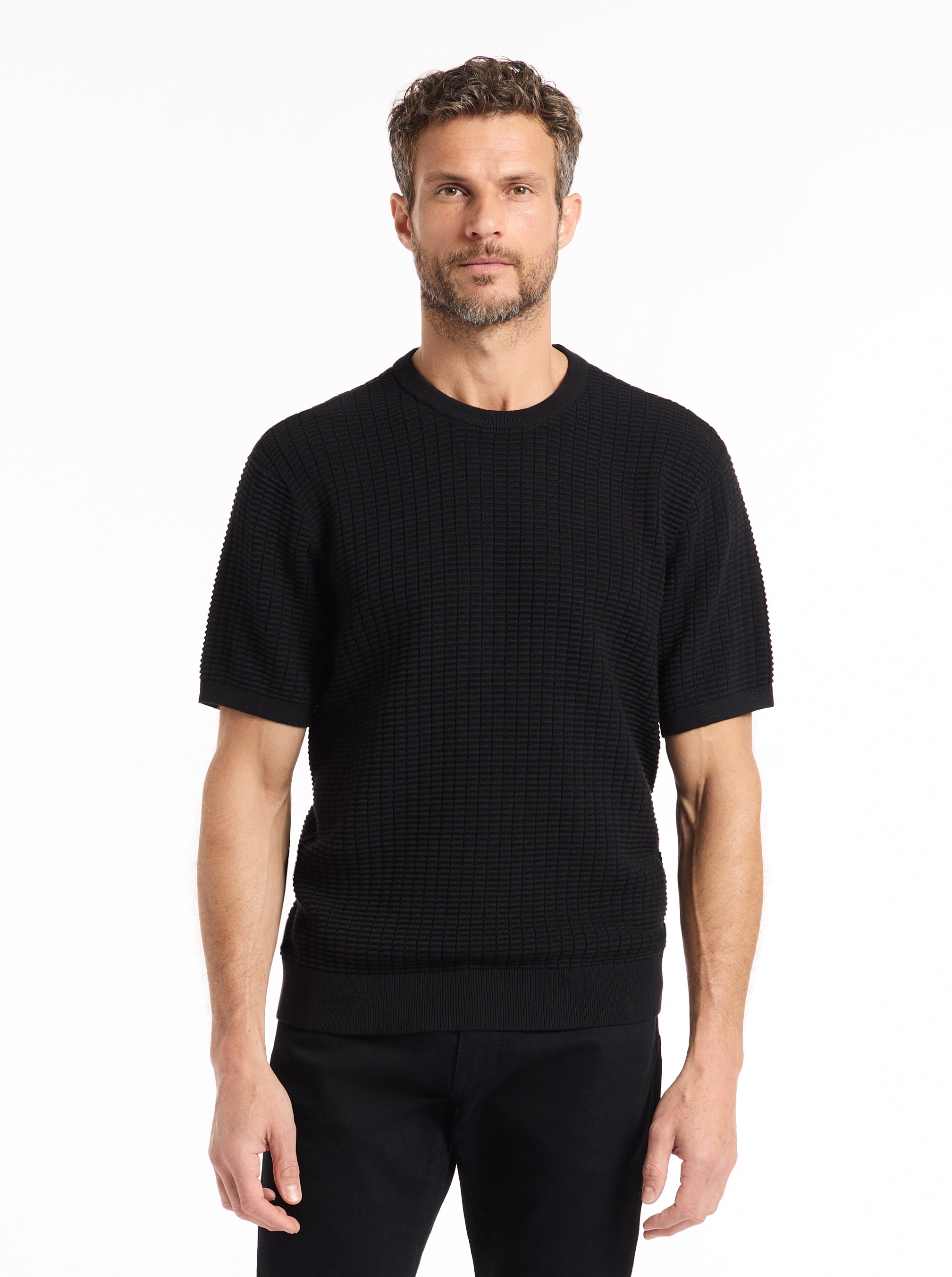 LUIS SHORT SLEEVE SWEATER