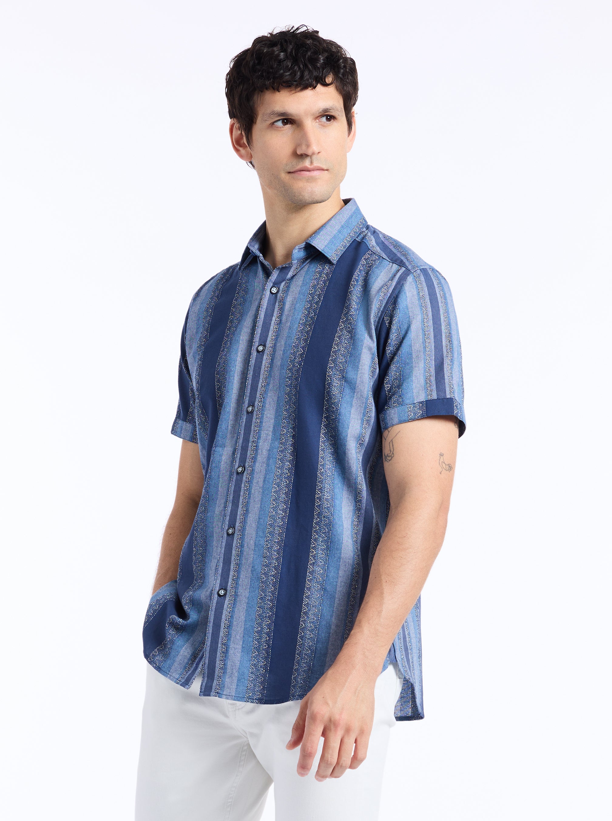 PEMBROKE SHORT SLEEVE BUTTON DOWN SHIRT