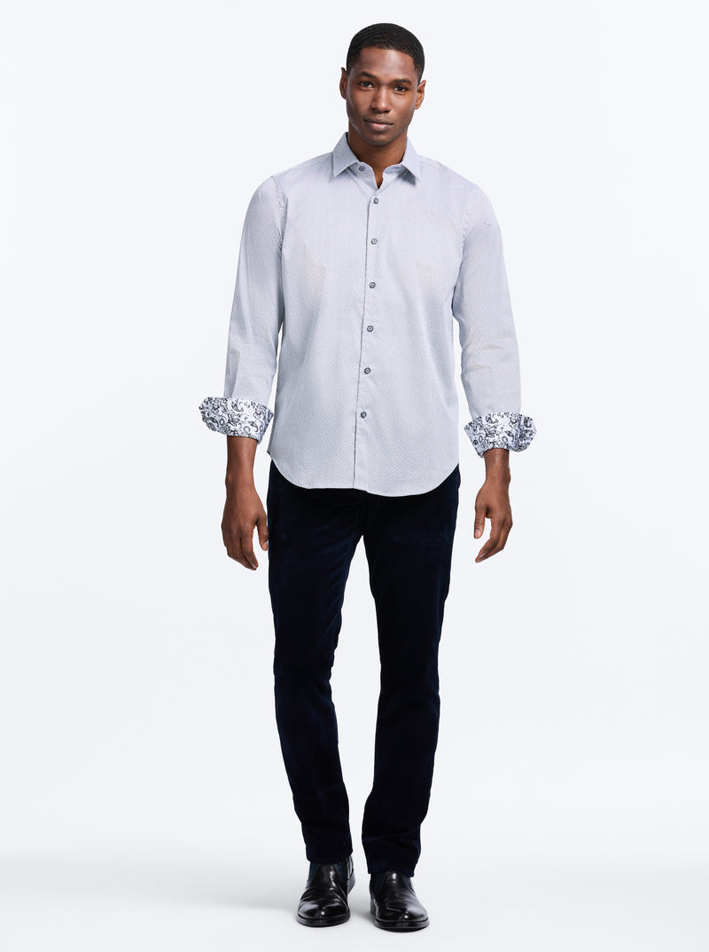 CHESLYN LONG SLEEVE BUTTON DOWN SHIRT