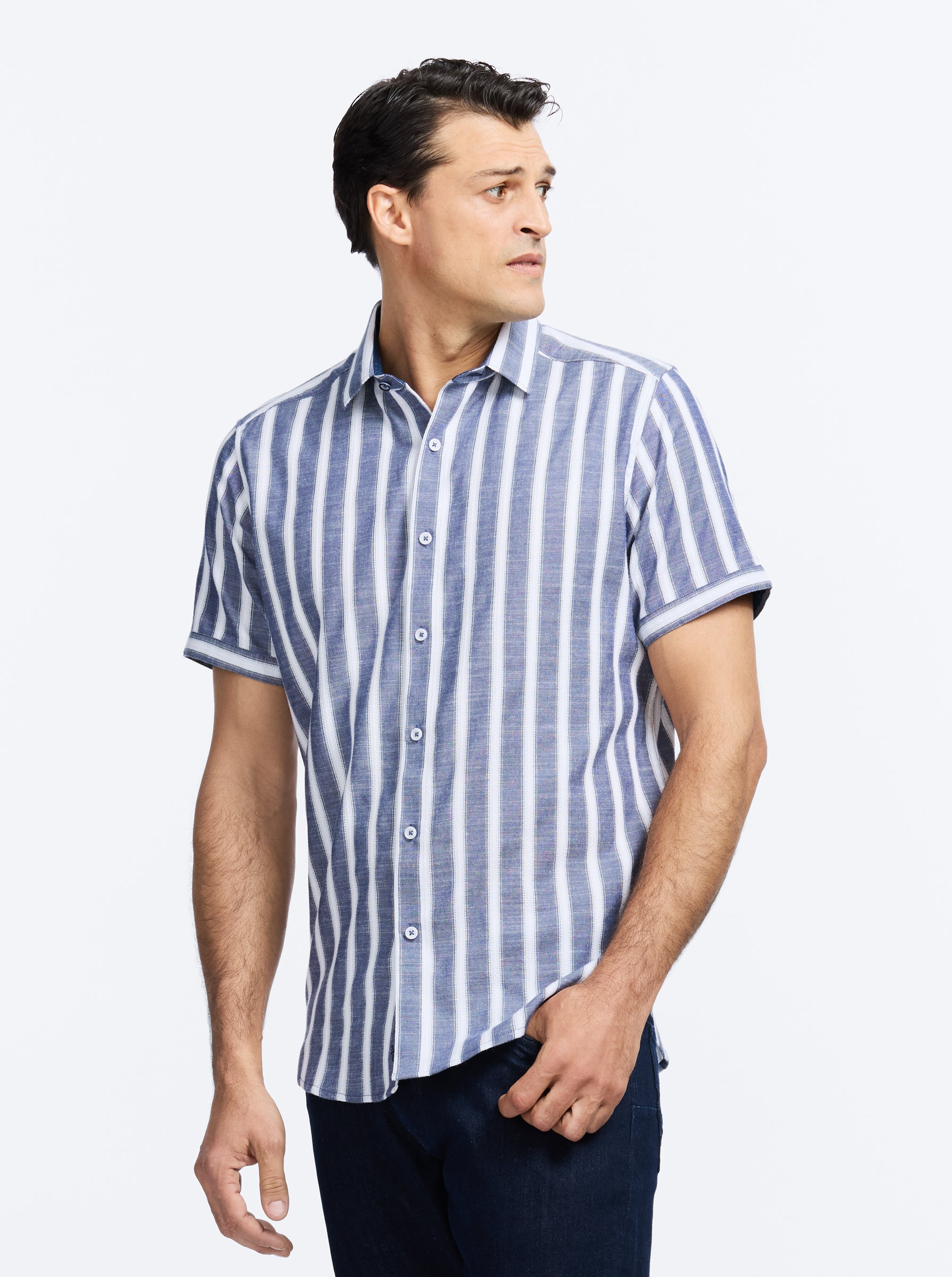 PRESTON SHORT SLEEVE BUTTON DOWN SHIRT