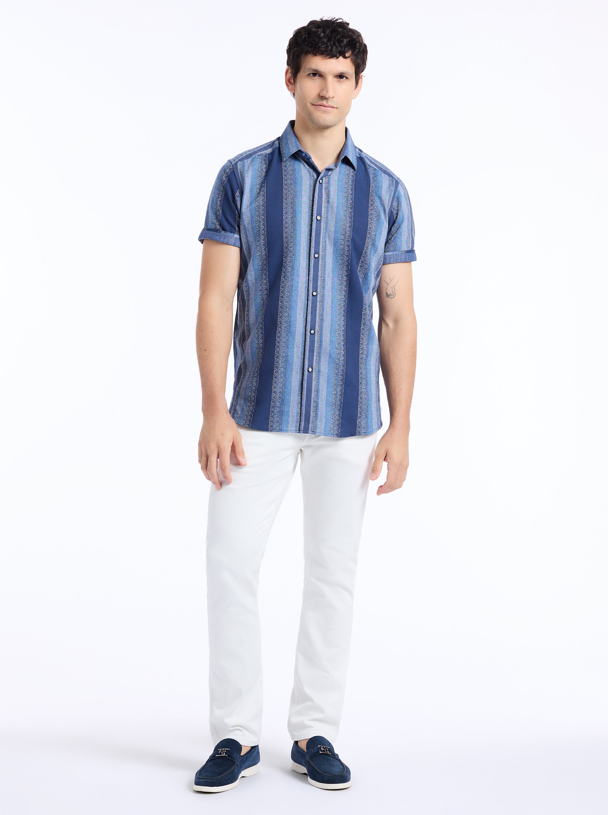 PEMBROKE SHORT SLEEVE BUTTON DOWN SHIRT