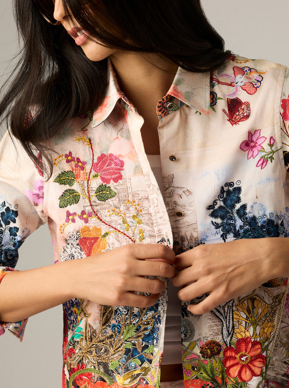 LIMITED EDITION WINGED TAPESTRY LONG SLEEVE SHIRT