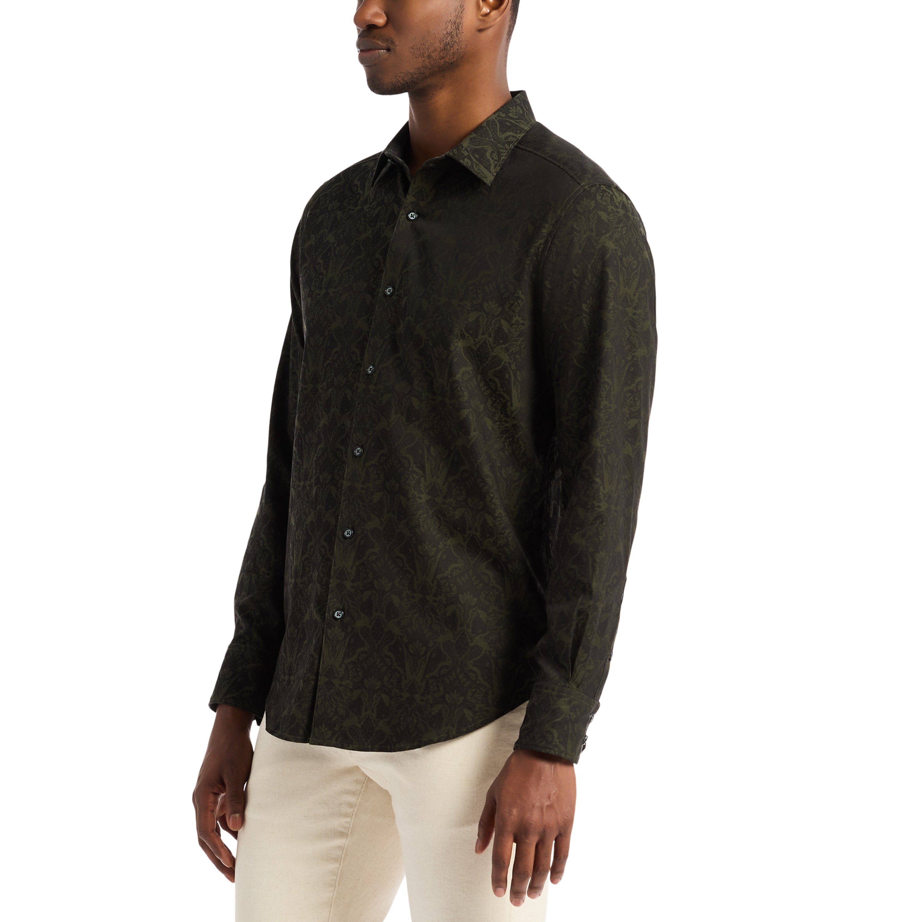HIGHLAND LONG SLEEVE BUTTON DOWN SHIRT BIG