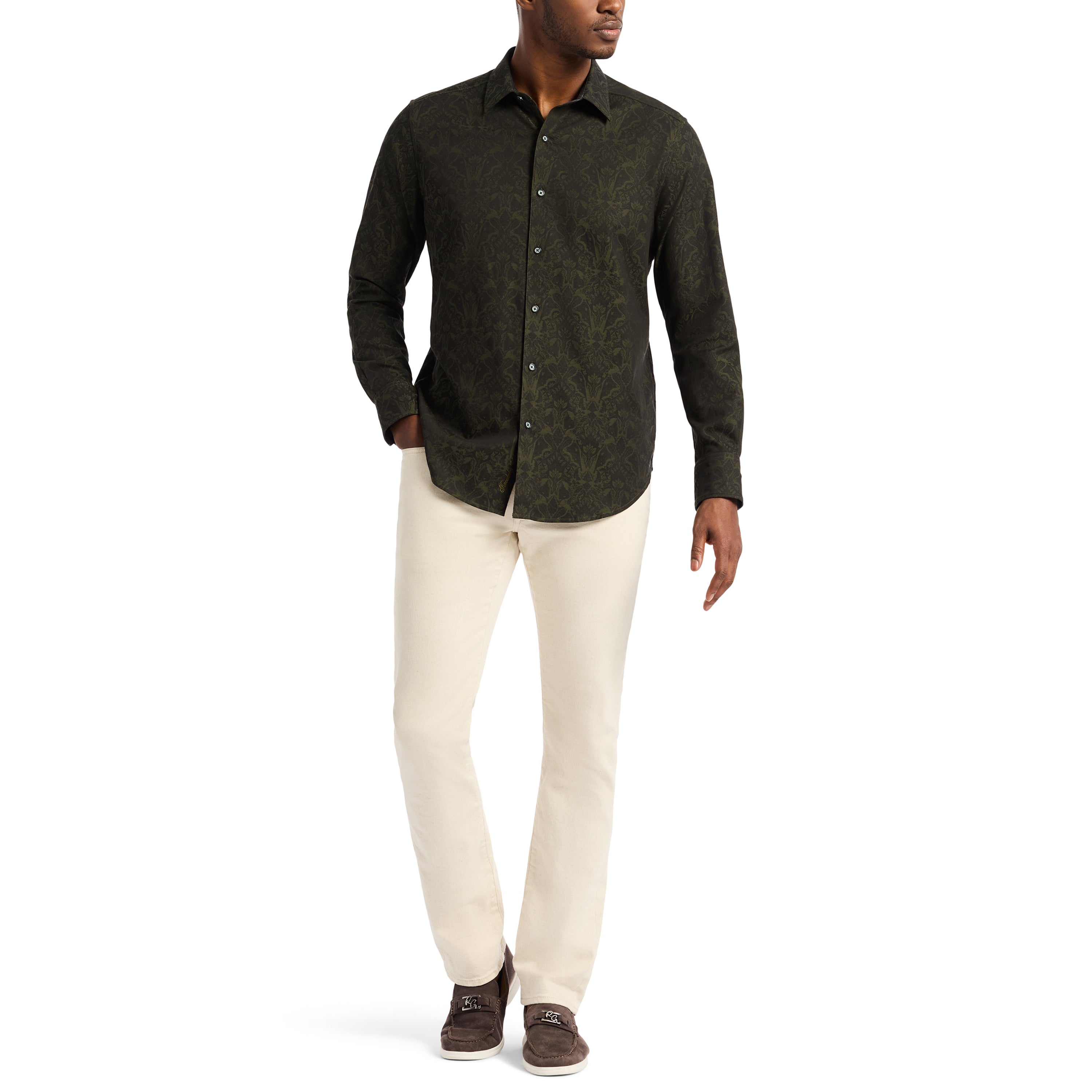 HIGHLAND LONG SLEEVE BUTTON DOWN SHIRT BIG
