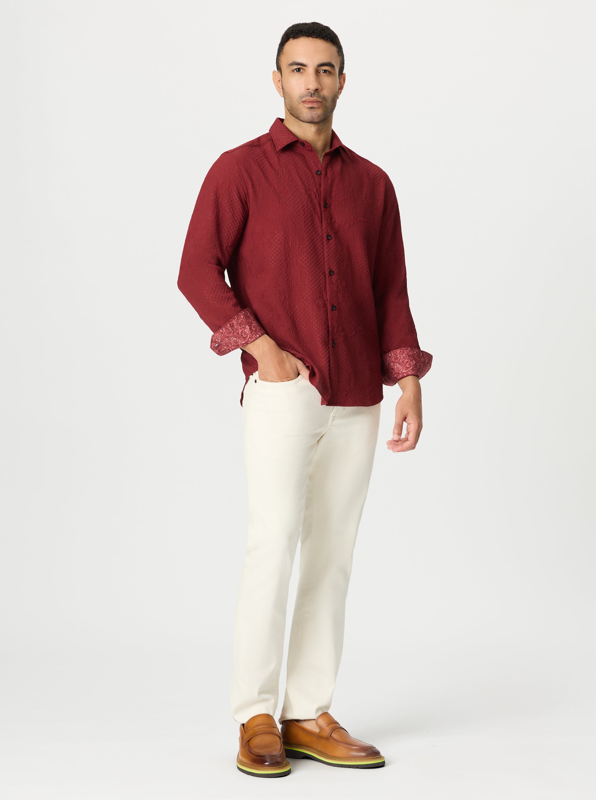 DEVONSHIRE LONG SLEEVE BUTTON DOWN SHIRT