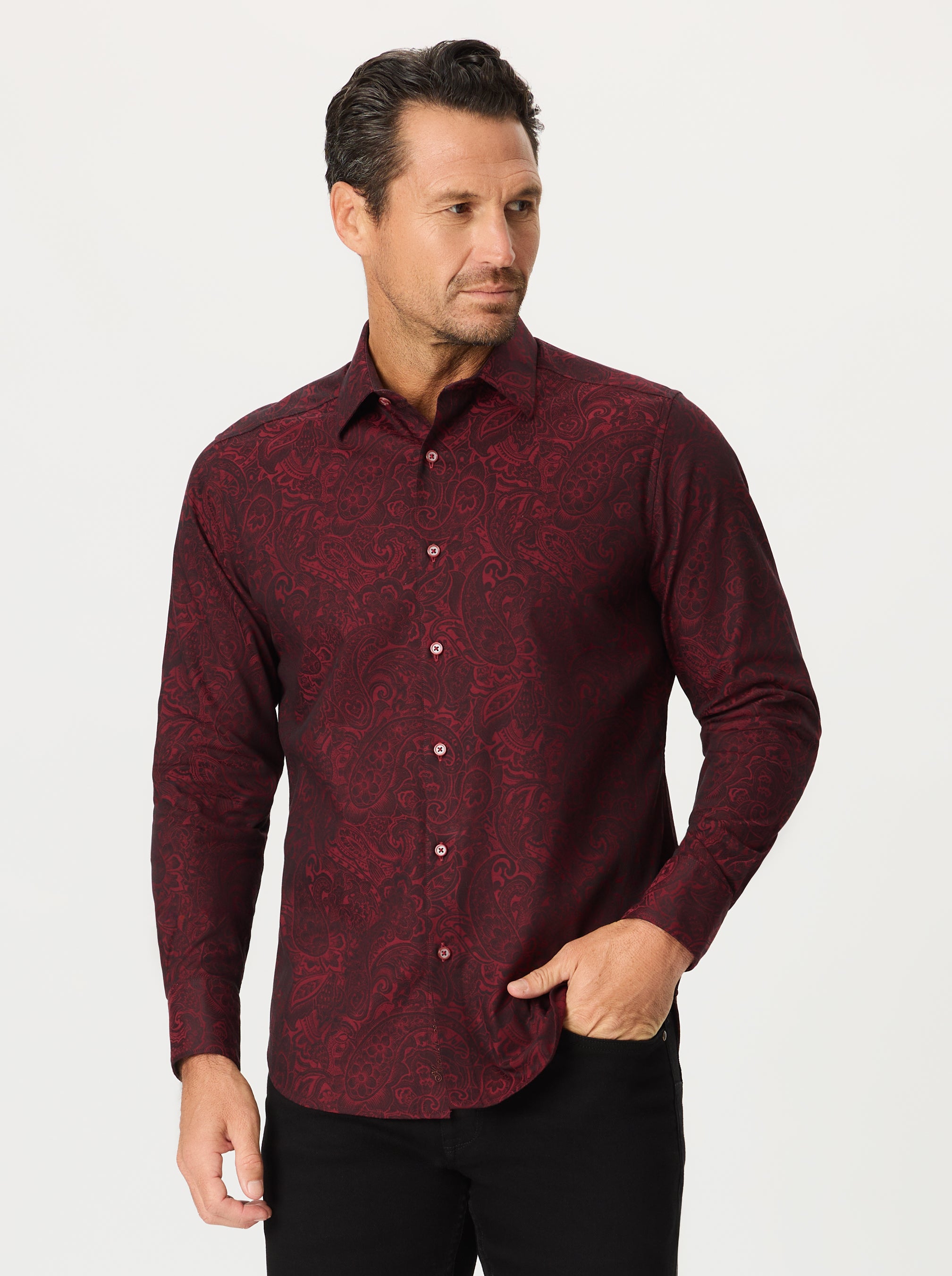 HUDSON LONG SLEEVE BUTTON DOWN SHIRT